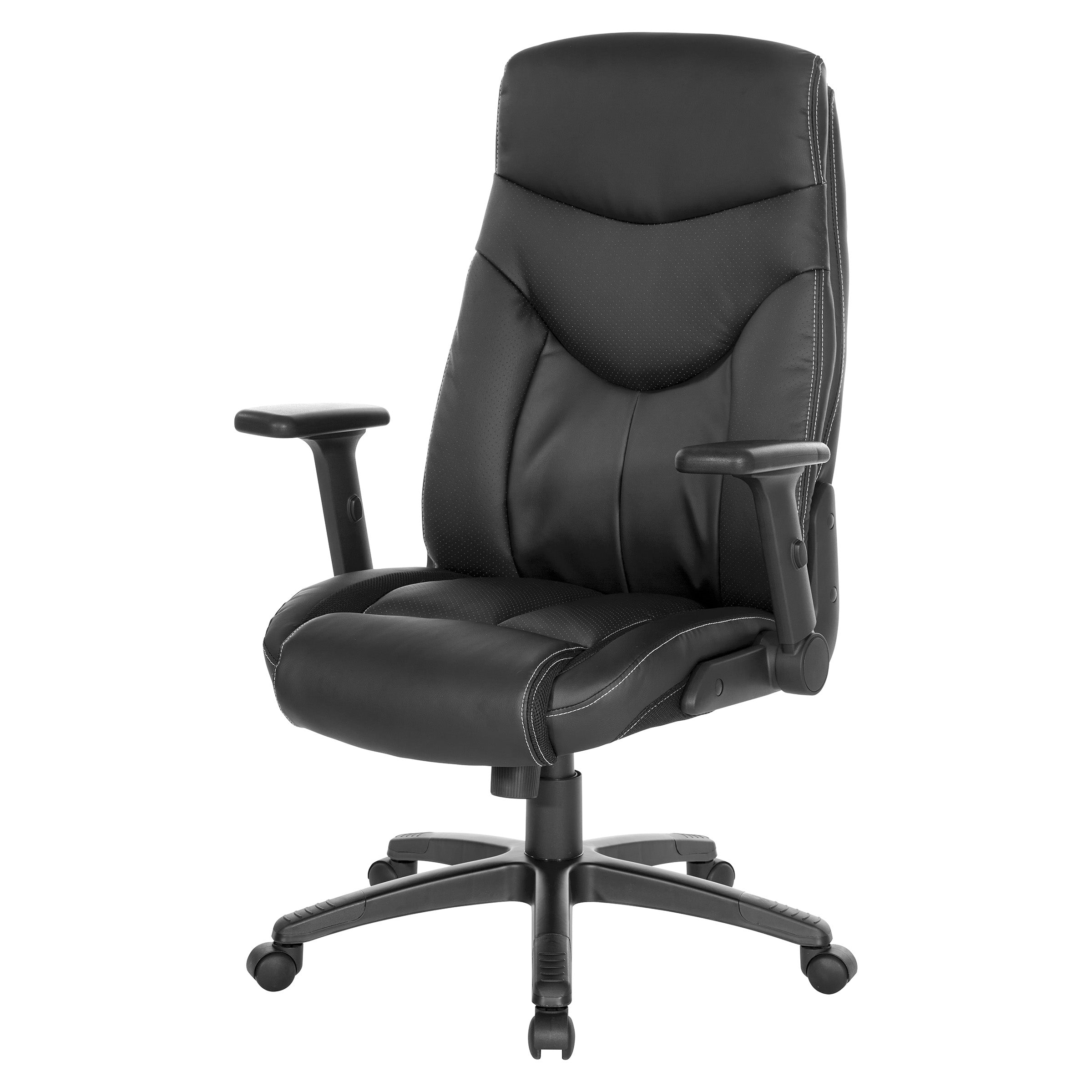 Exec Bonded Lthr Office Chair - Black
