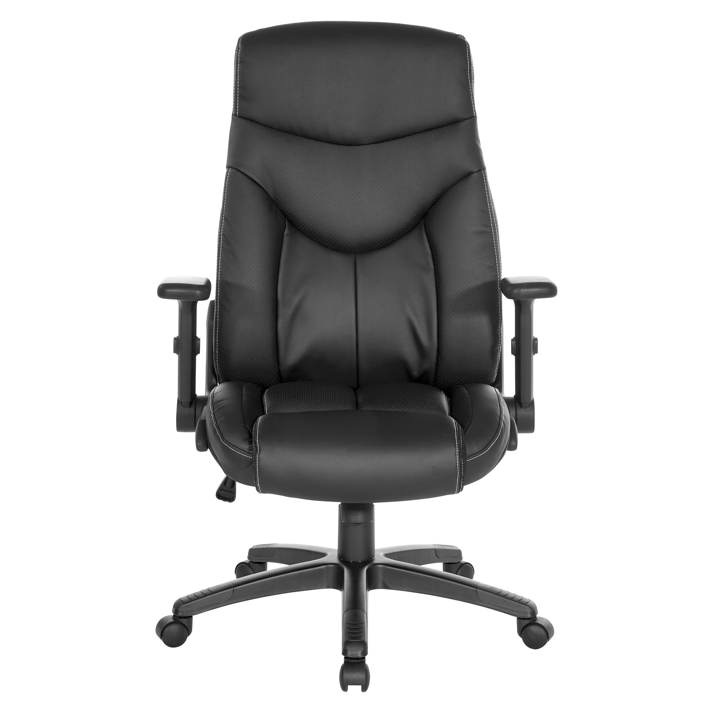 Exec Bonded Lthr Office Chair - Black
