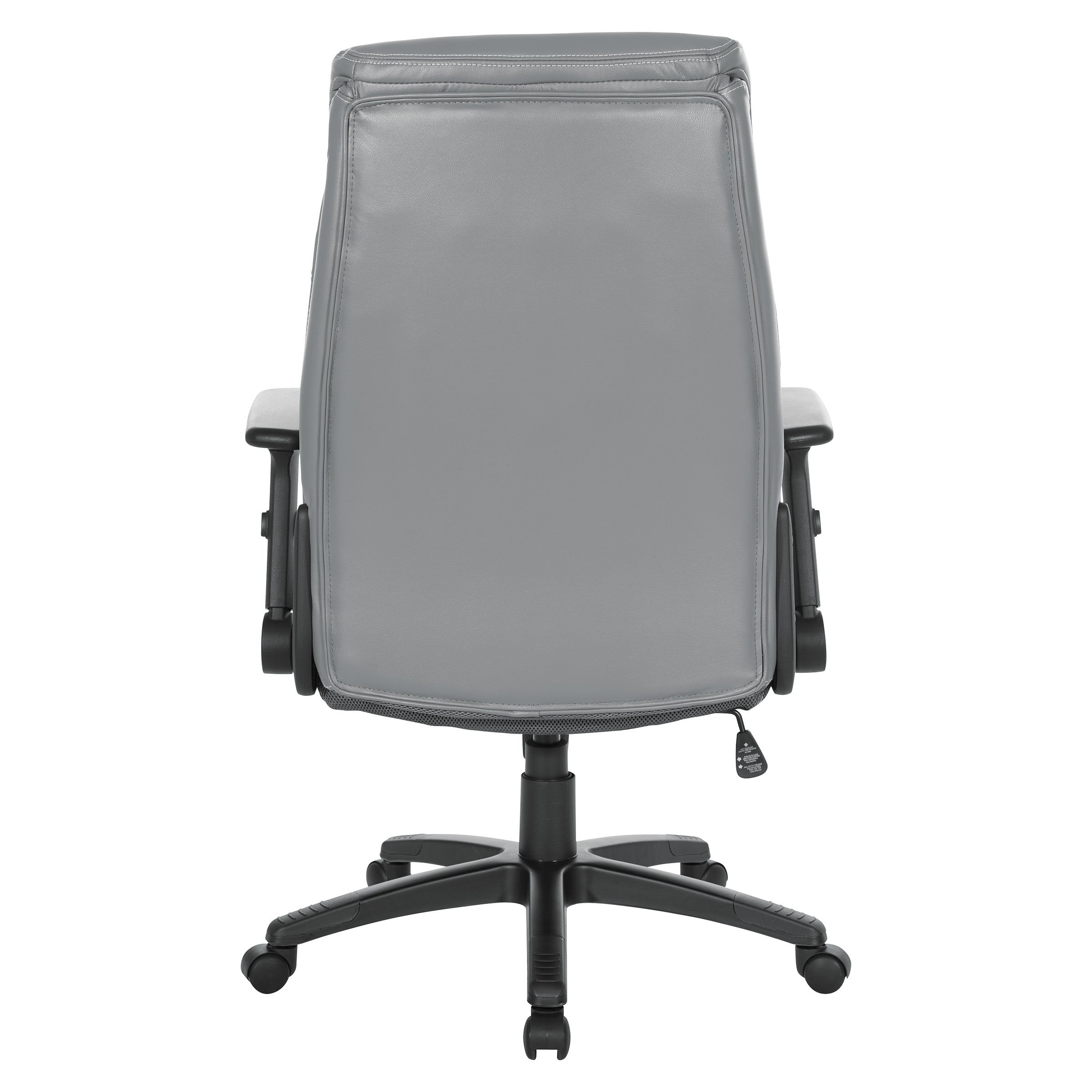 Exec Bonded Lthr Office Chair - Charcoal