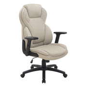 Exec Bonded Lthr Office Chair - Taupe
