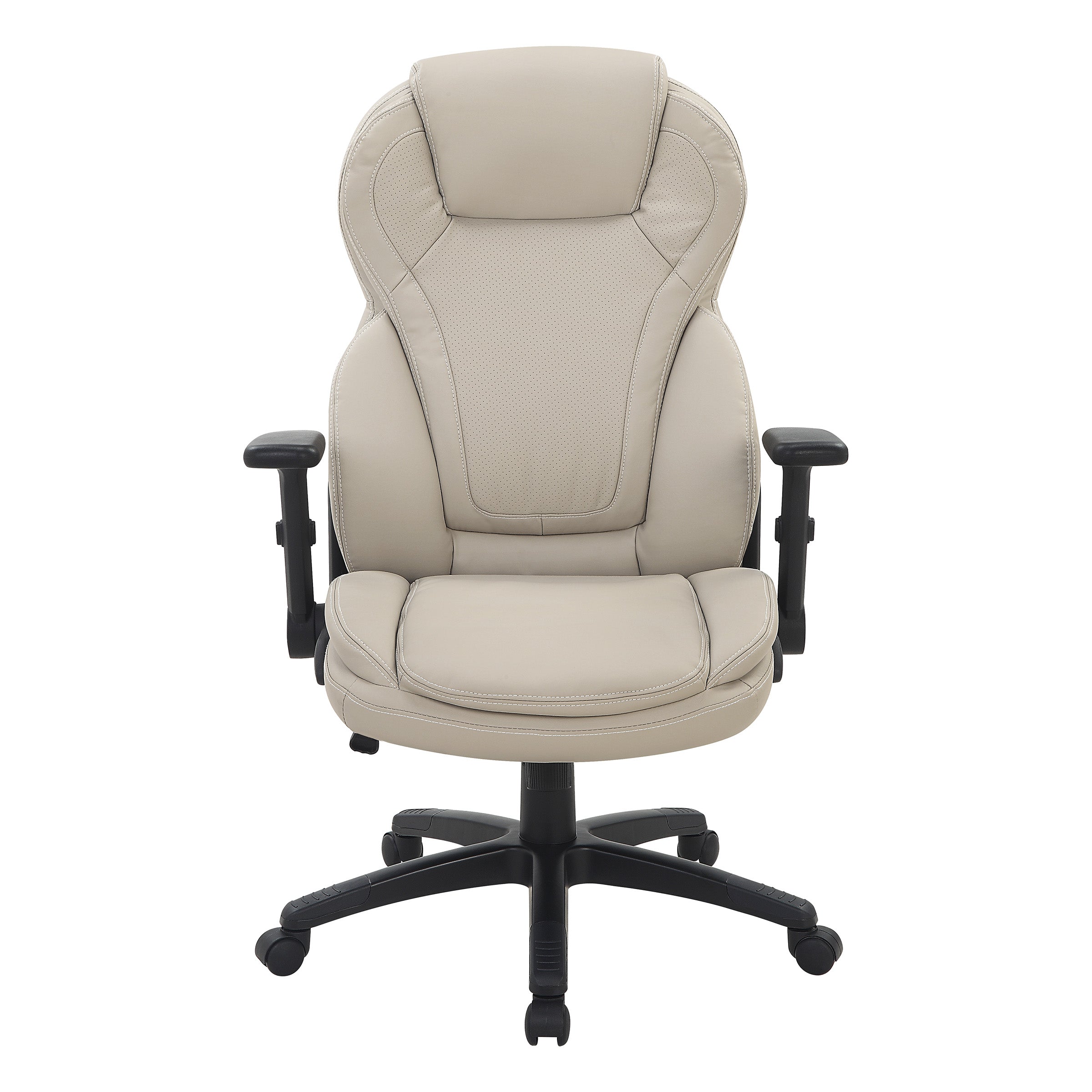 Exec Bonded Lthr Office Chair - Taupe