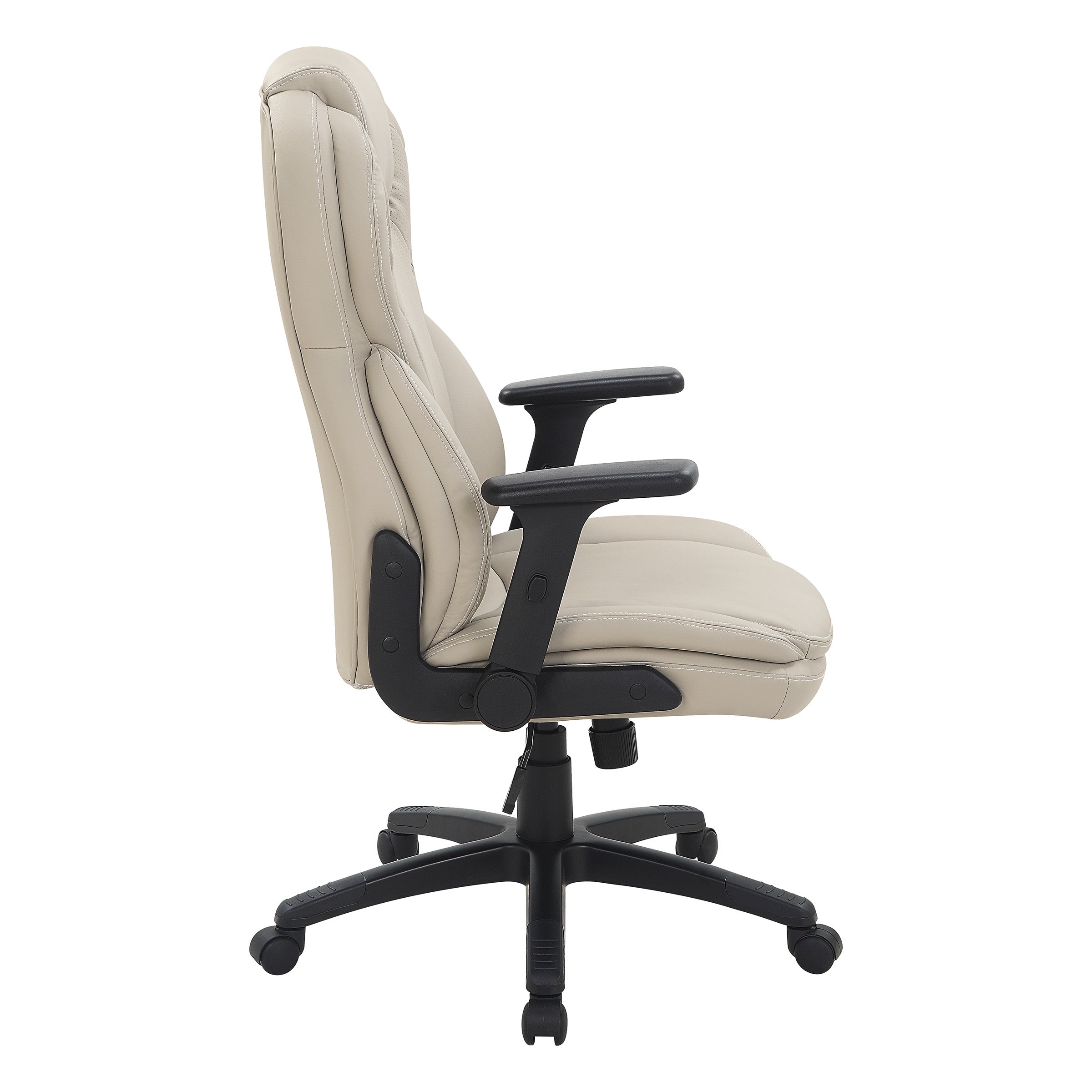 Exec Bonded Lthr Office Chair - Taupe