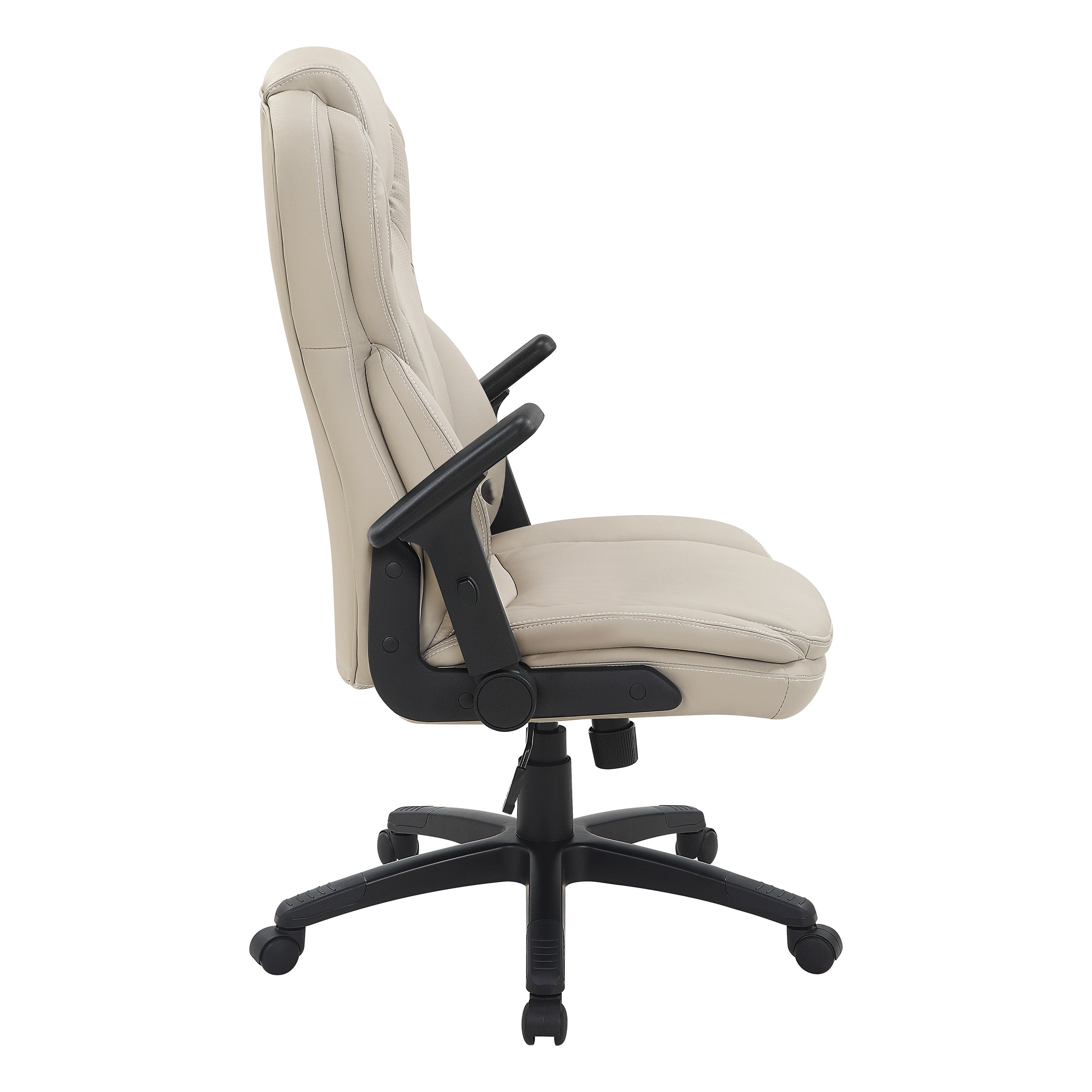 Exec Bonded Lthr Office Chair - Taupe