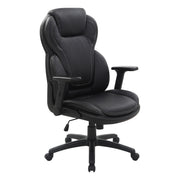 Exec Bonded Lthr Office Chair - Black