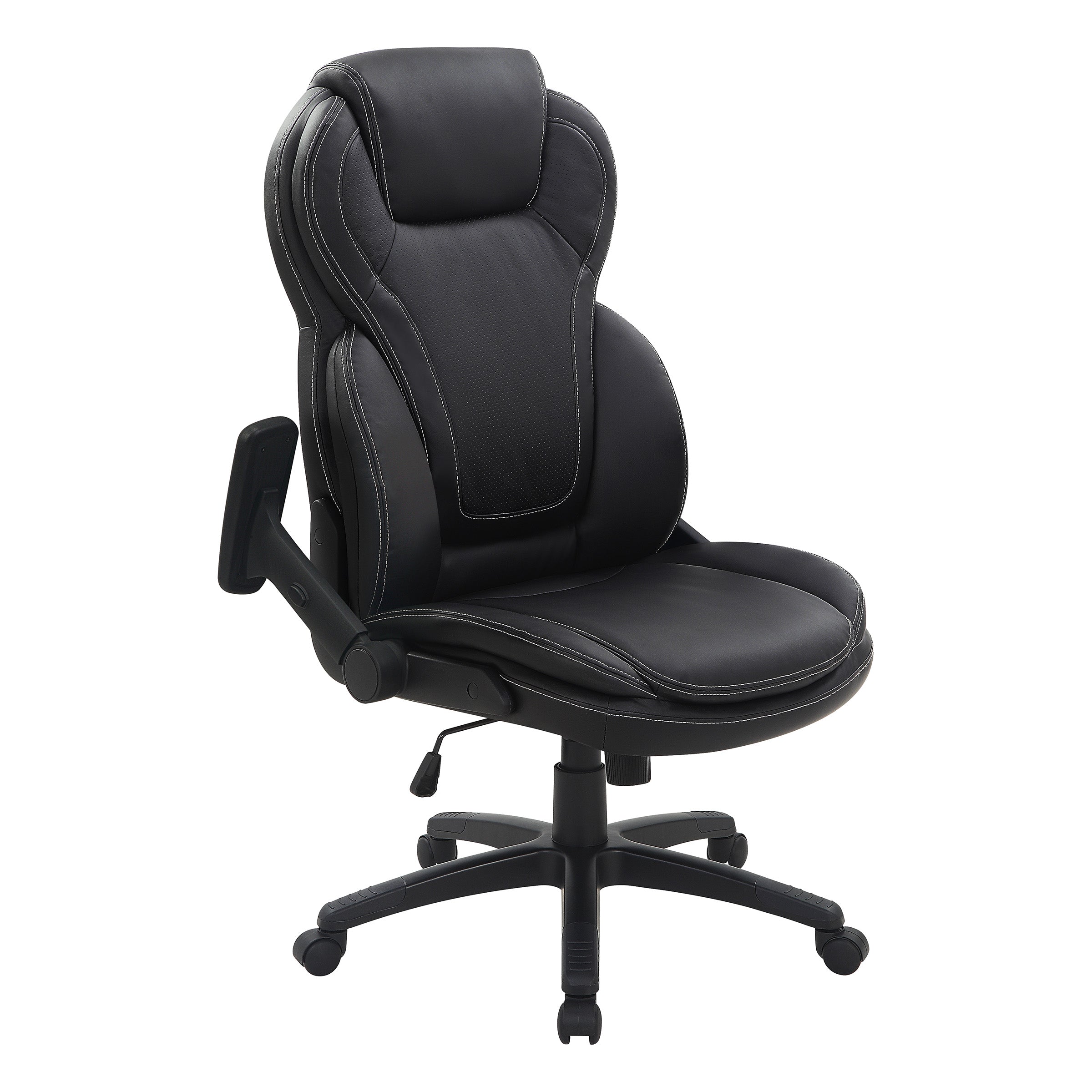 Exec Bonded Lthr Office Chair - Black