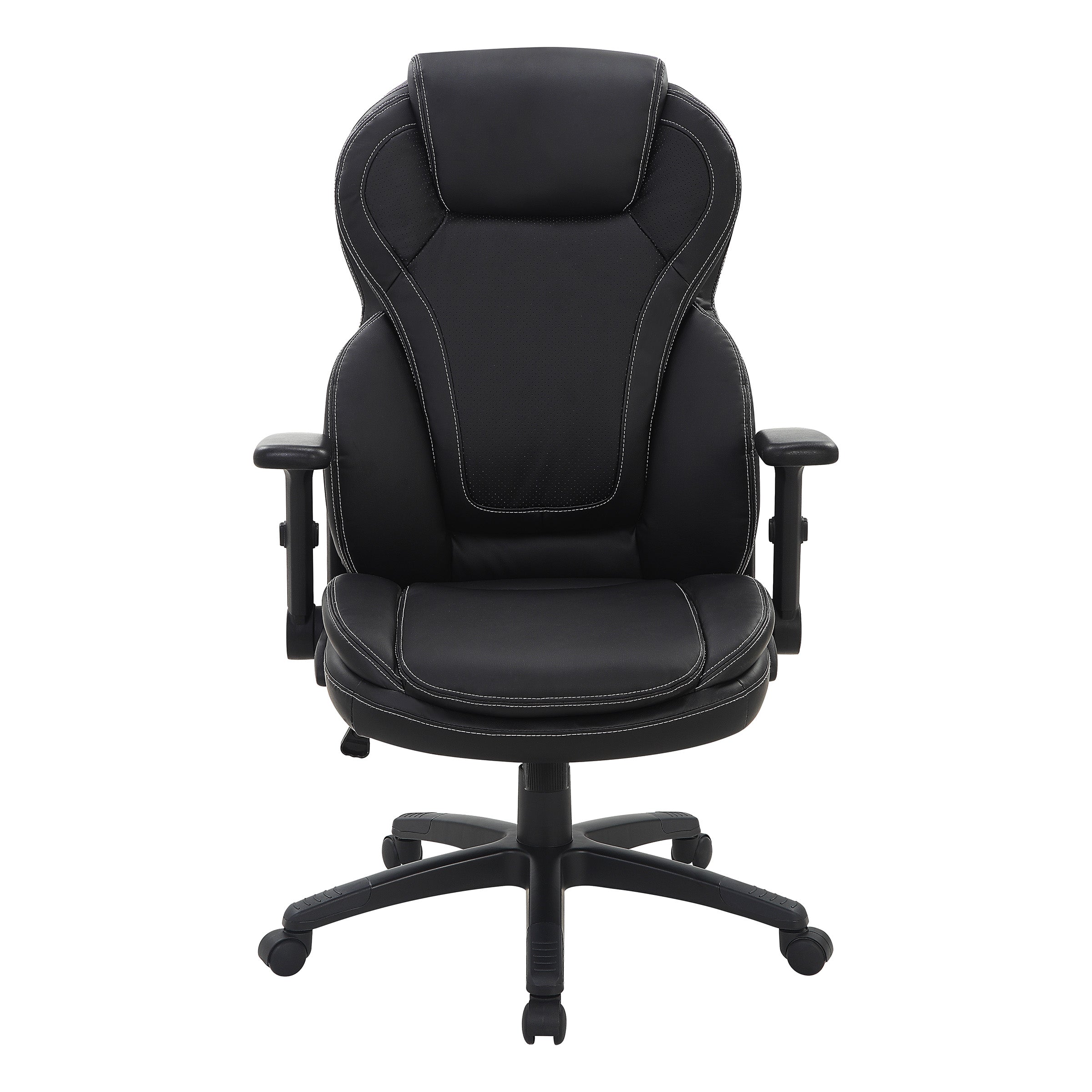 Exec Bonded Lthr Office Chair - Black