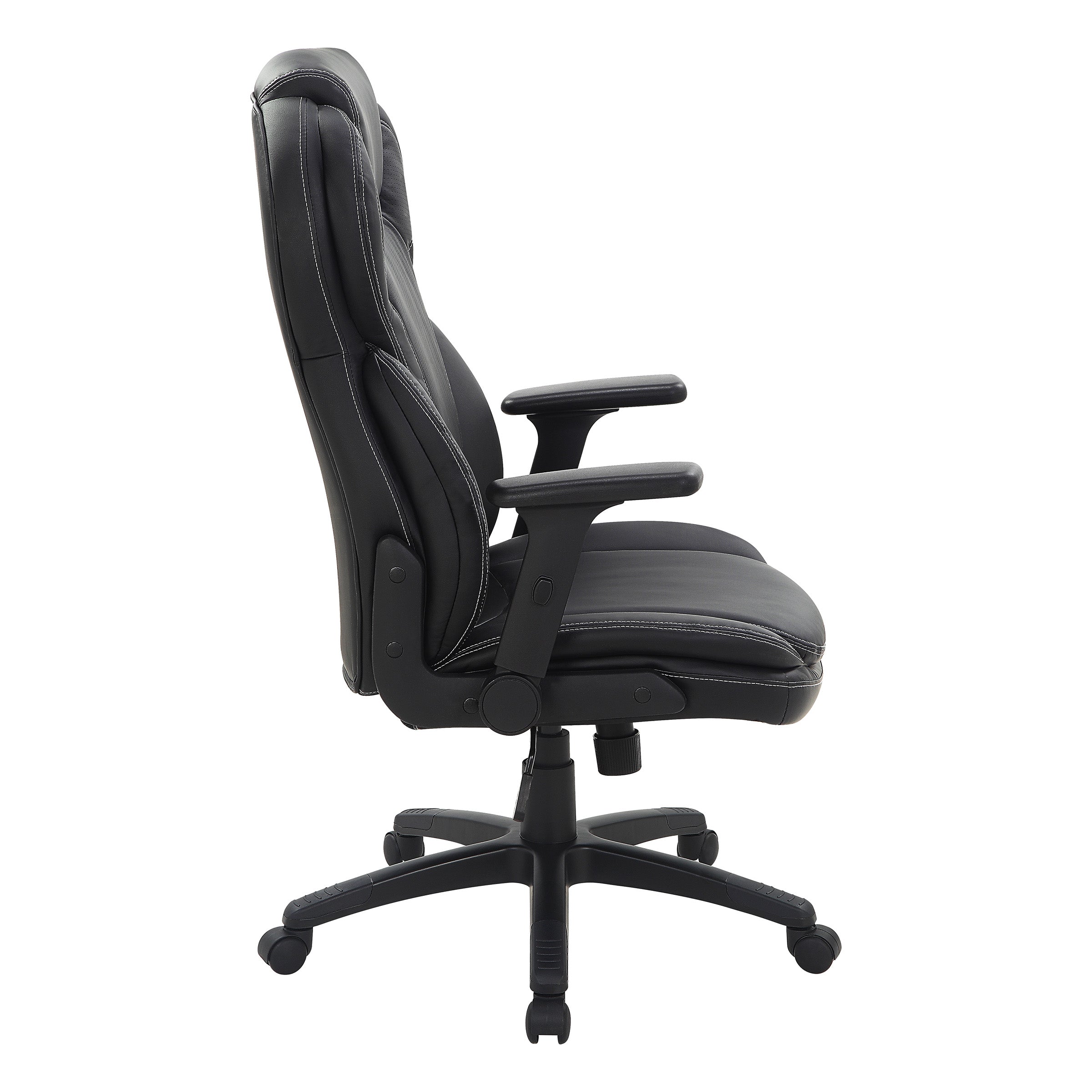 Exec Bonded Lthr Office Chair - Black