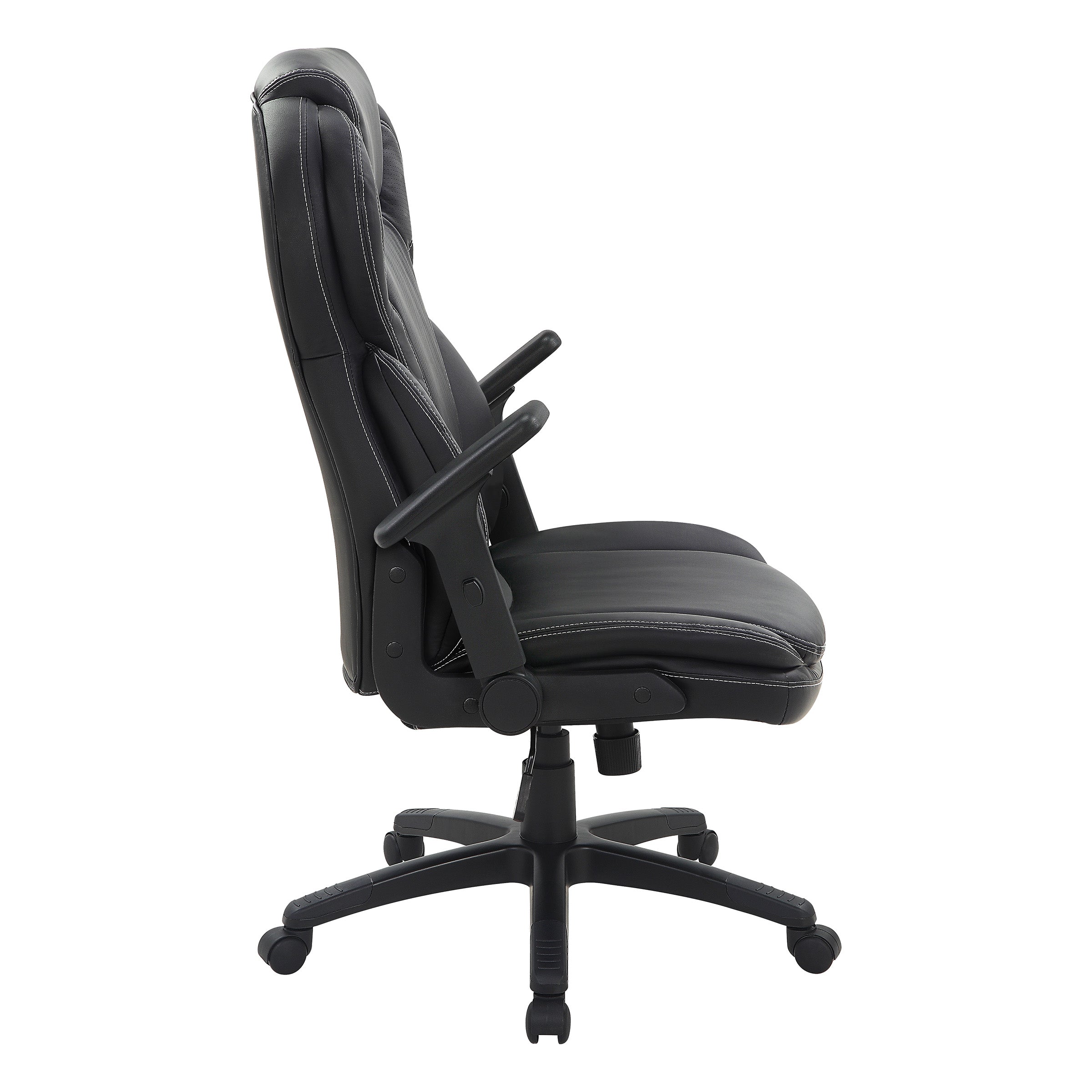 Exec Bonded Lthr Office Chair - Black