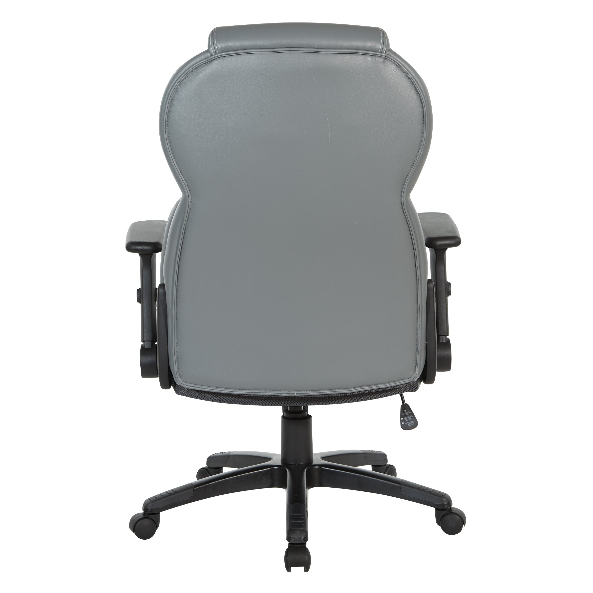 Exec Bonded Lthr Office Chair - Charcoal