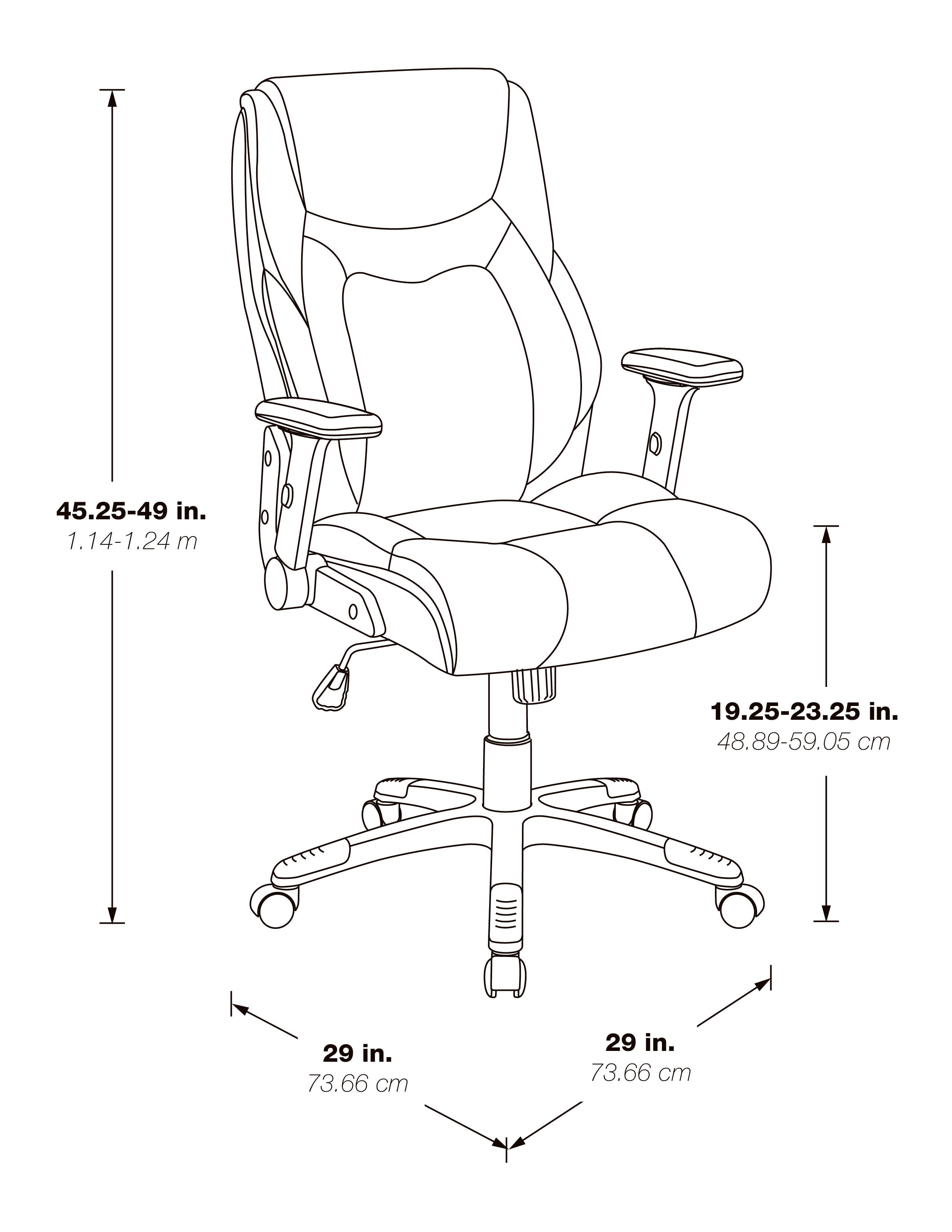 Exec Bonded Lthr Office Chair - Taupe