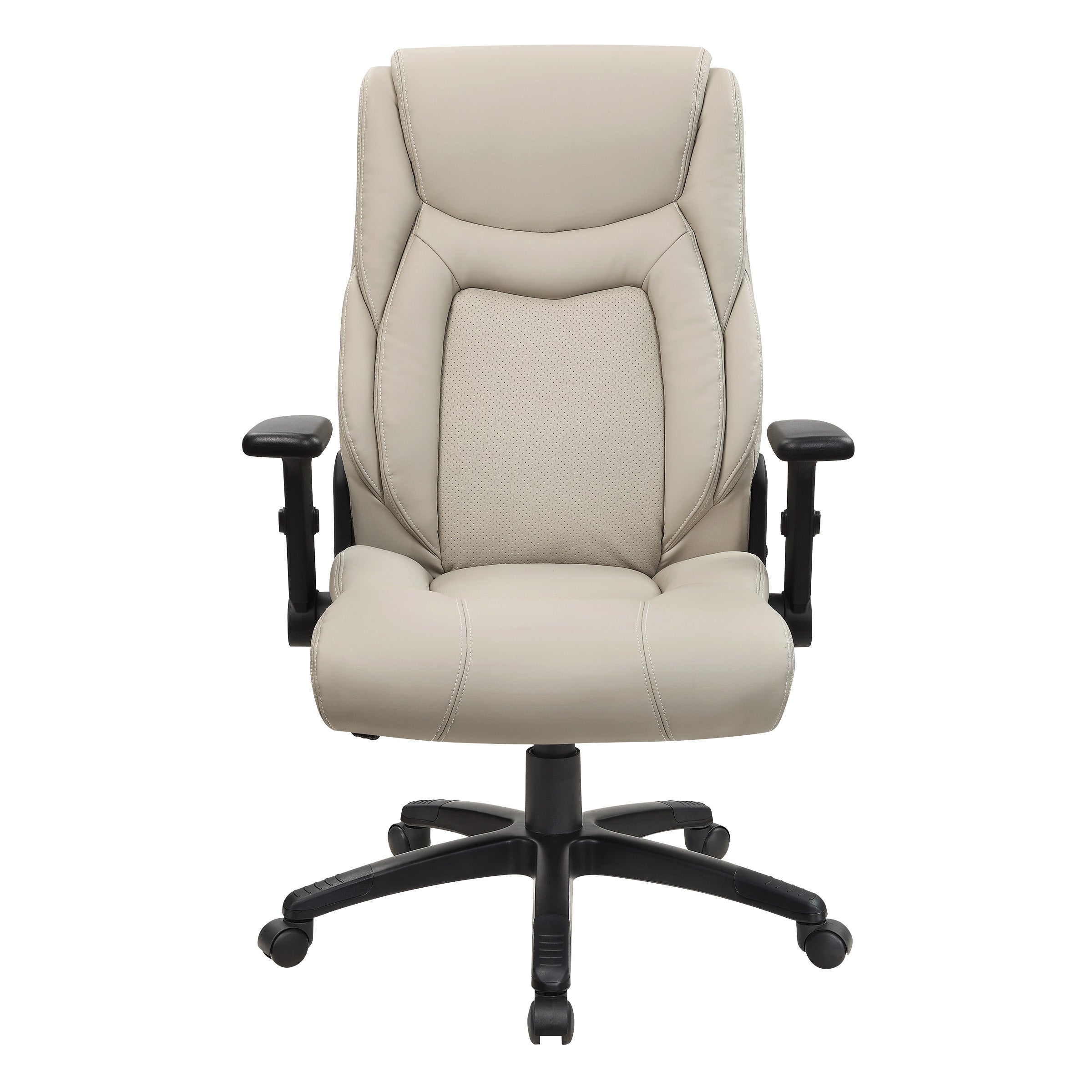 Exec Bonded Lthr Office Chair - Taupe
