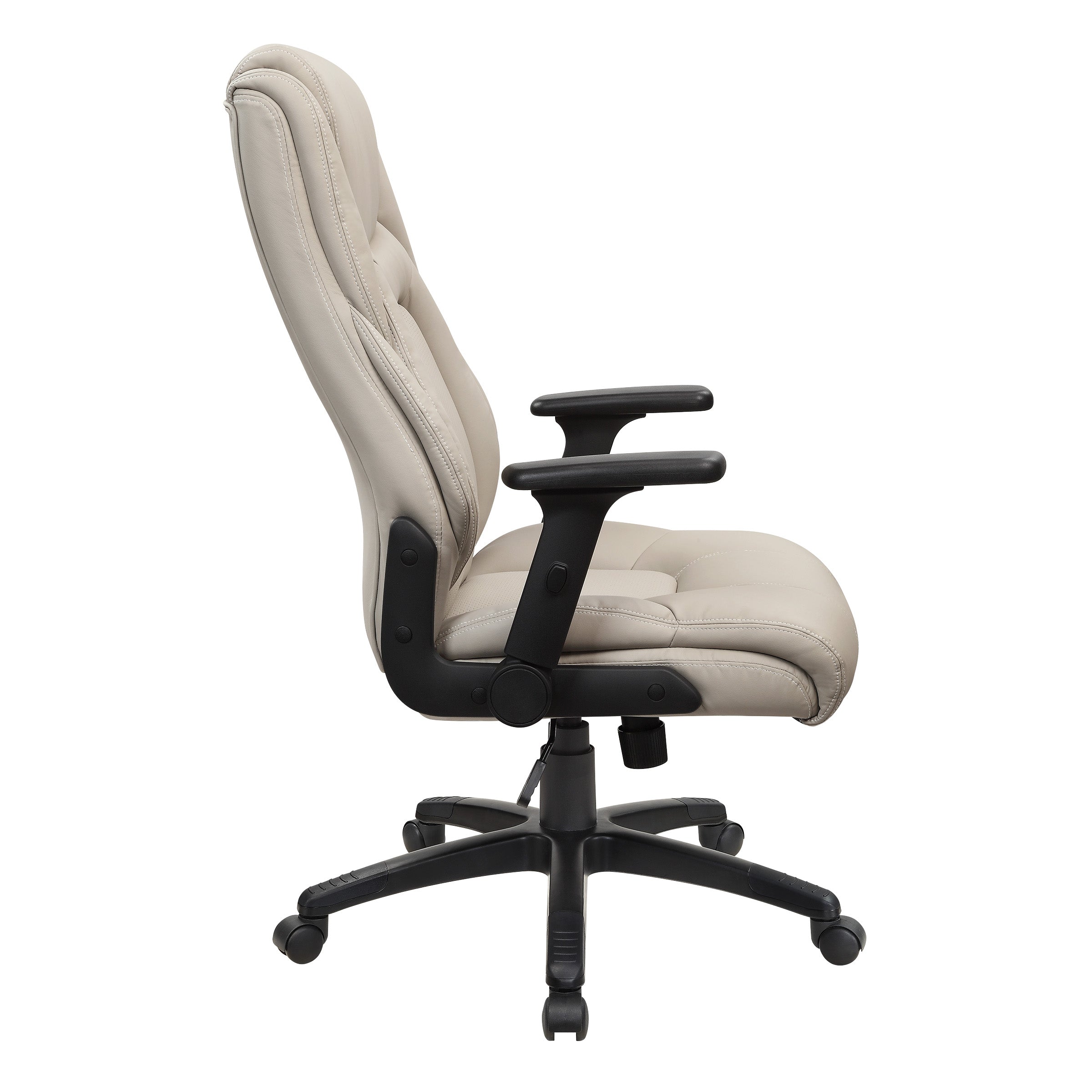 Exec Bonded Lthr Office Chair - Taupe