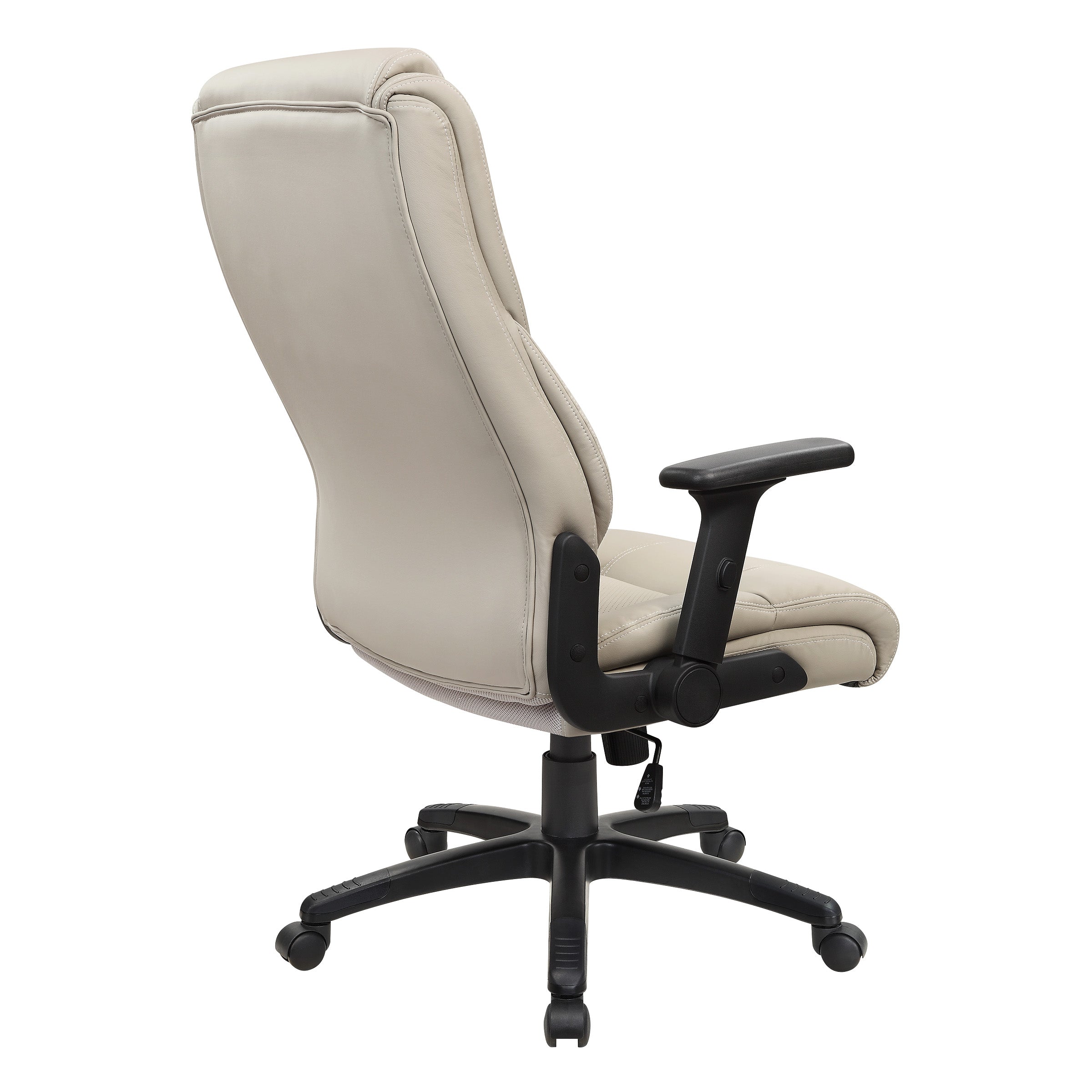 Exec Bonded Lthr Office Chair - Taupe