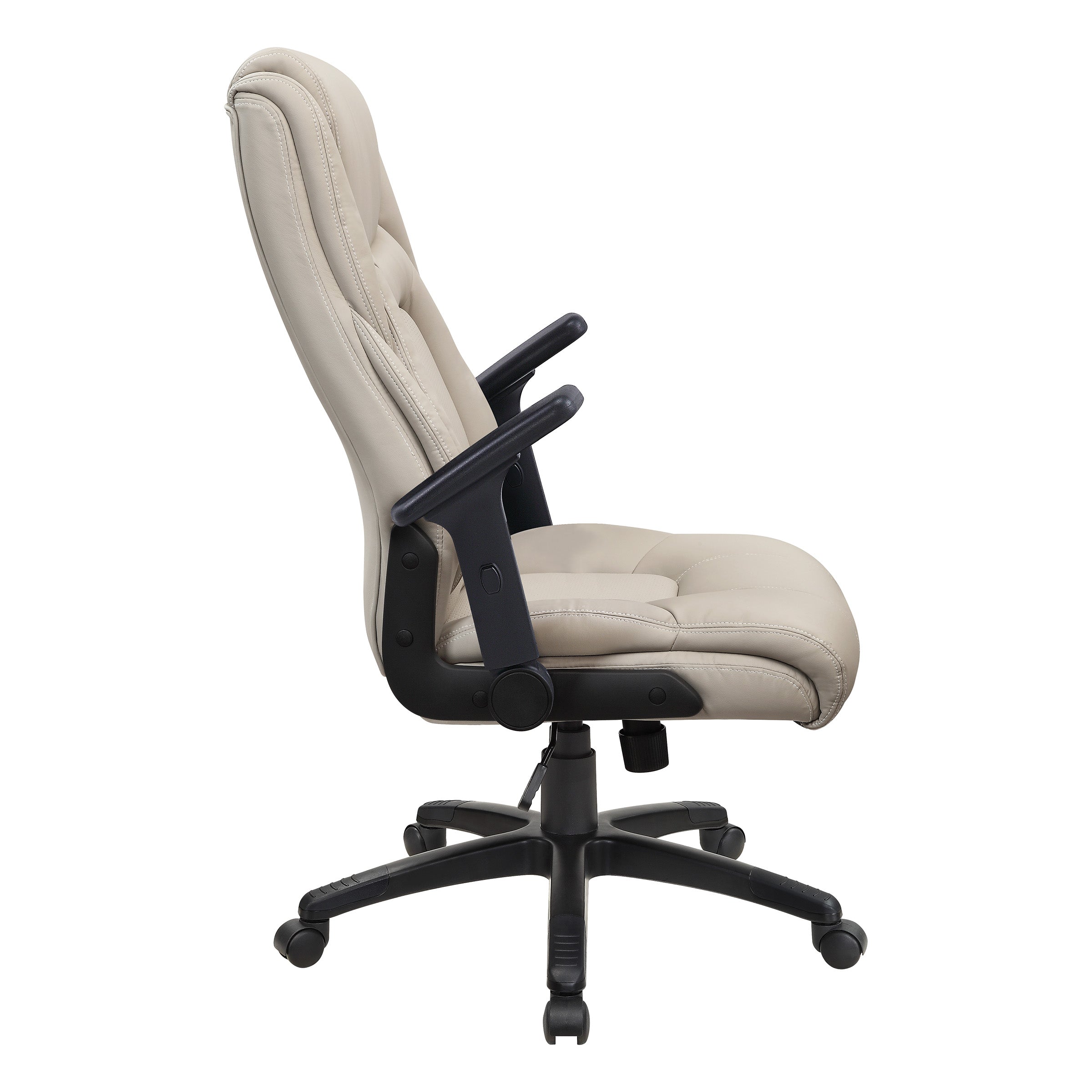 Exec Bonded Lthr Office Chair - Taupe