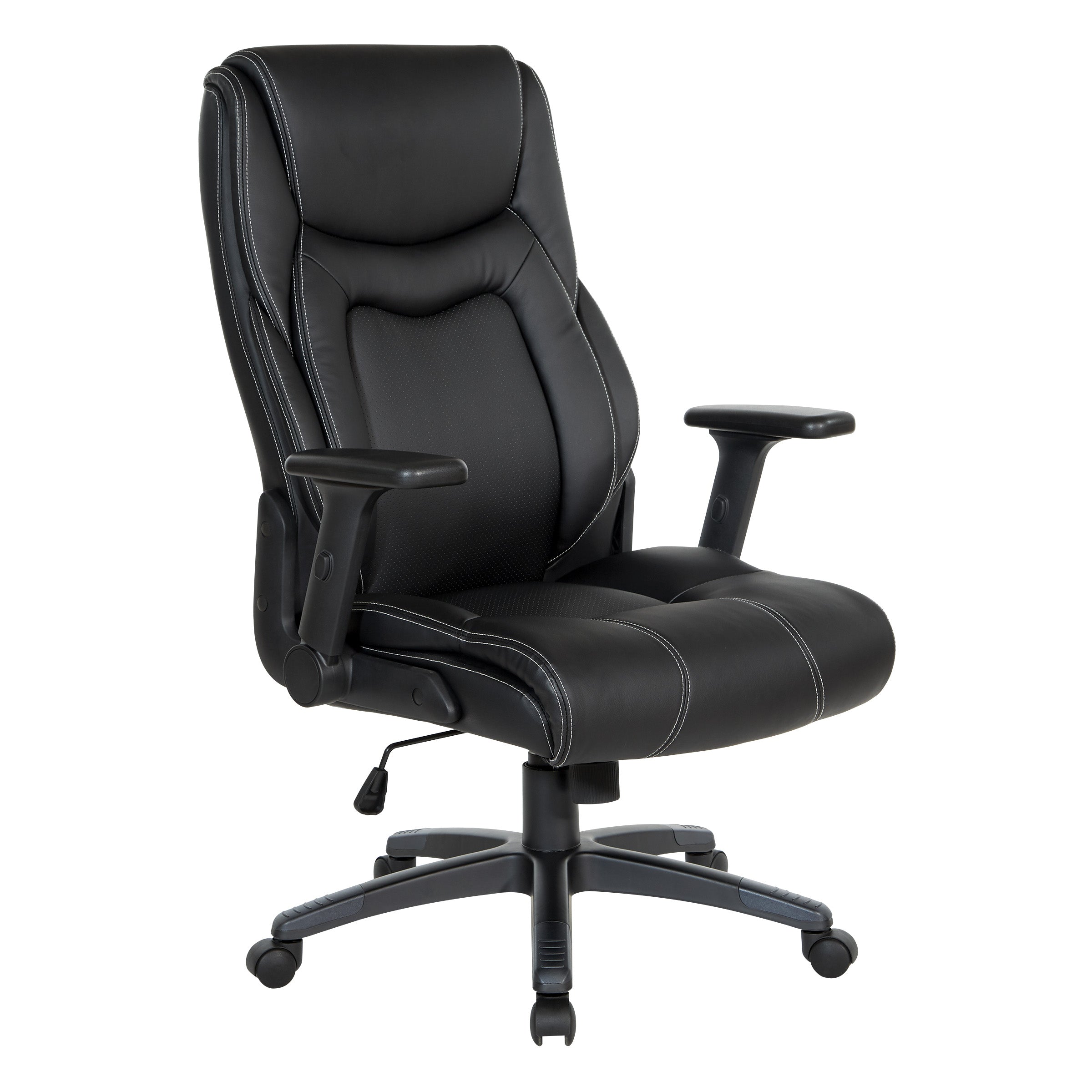 Exec Bonded Lthr Office Chair - Black