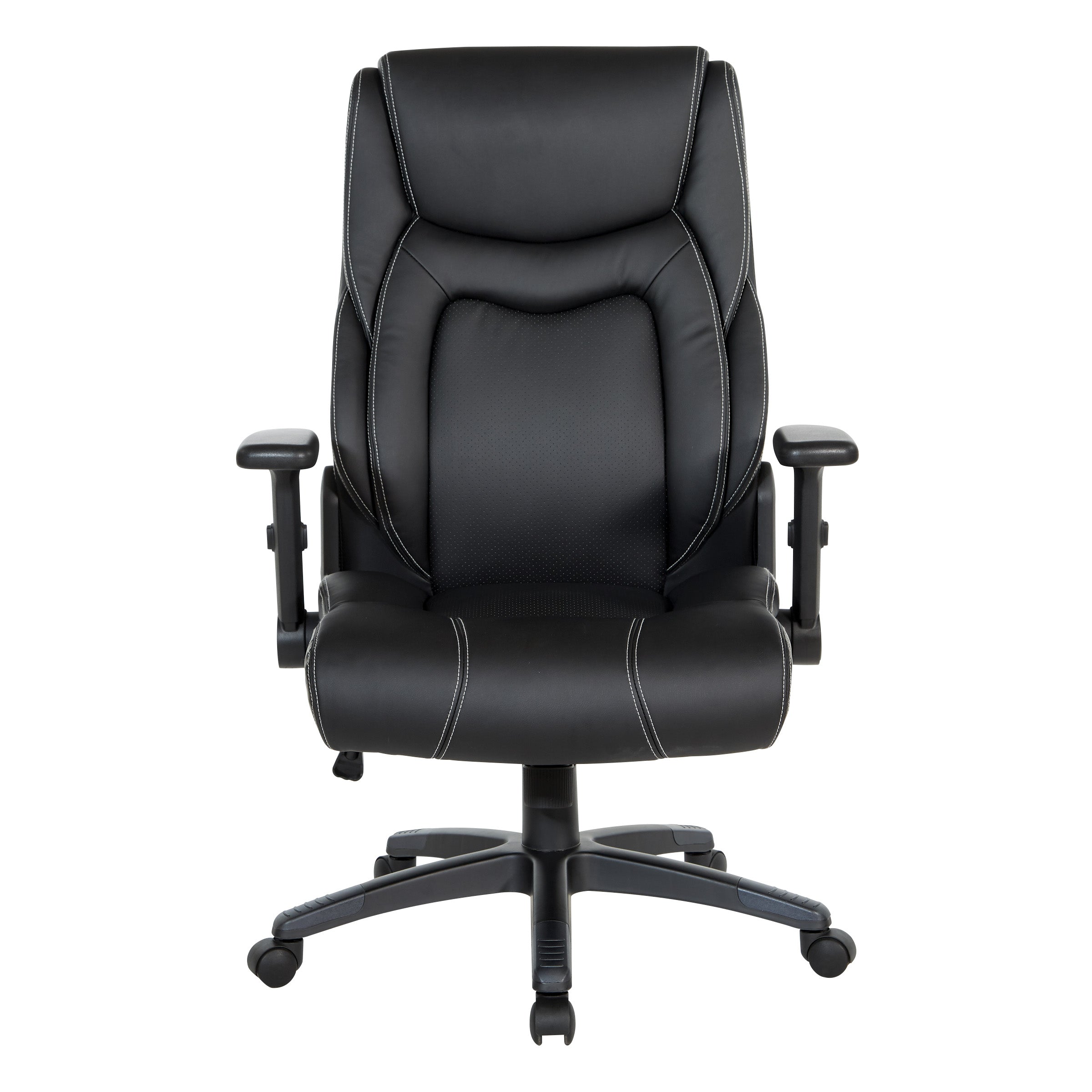 Exec Bonded Lthr Office Chair - Black
