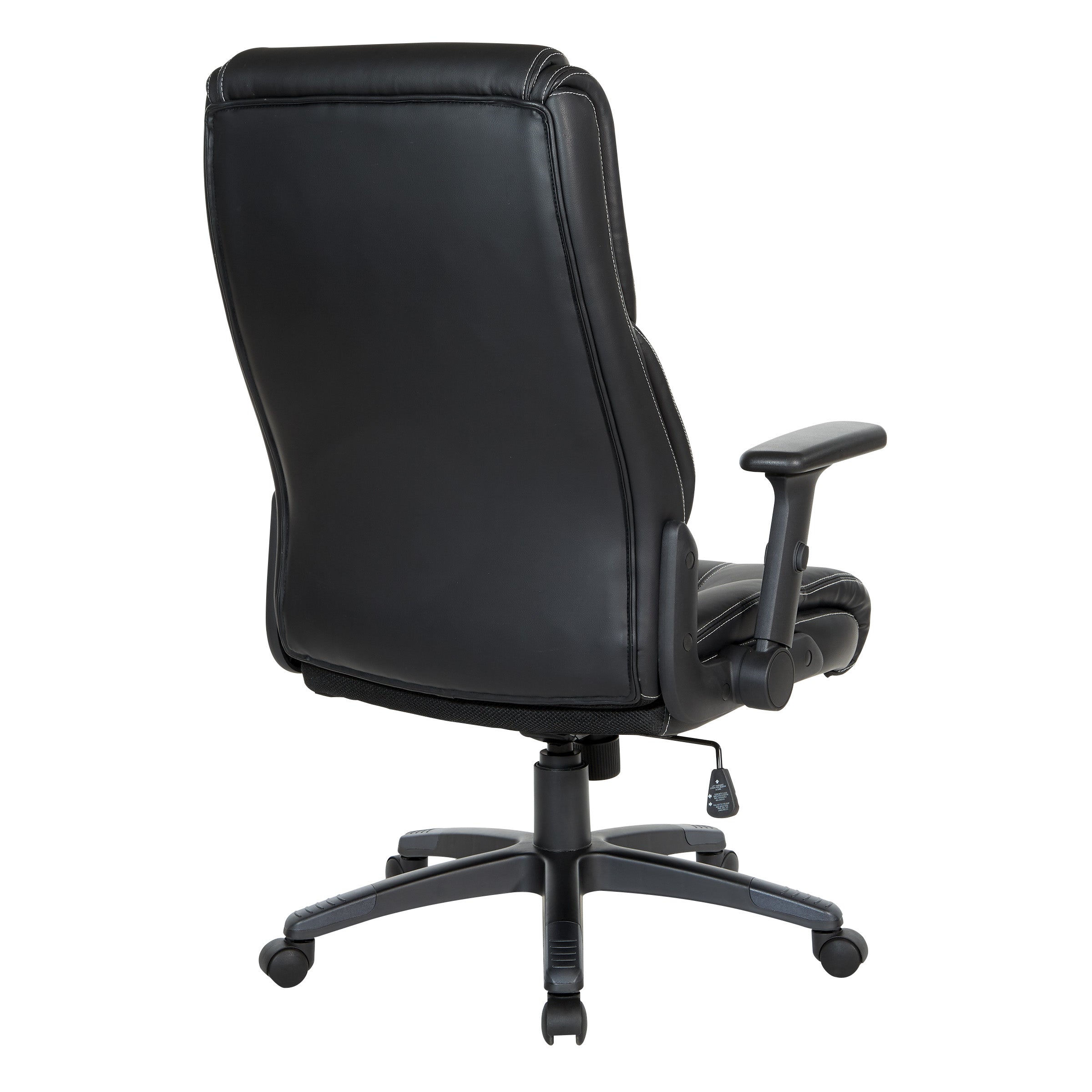 Exec Bonded Lthr Office Chair - Black