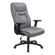 Exec Bonded Lthr Office Chair - Charcoal