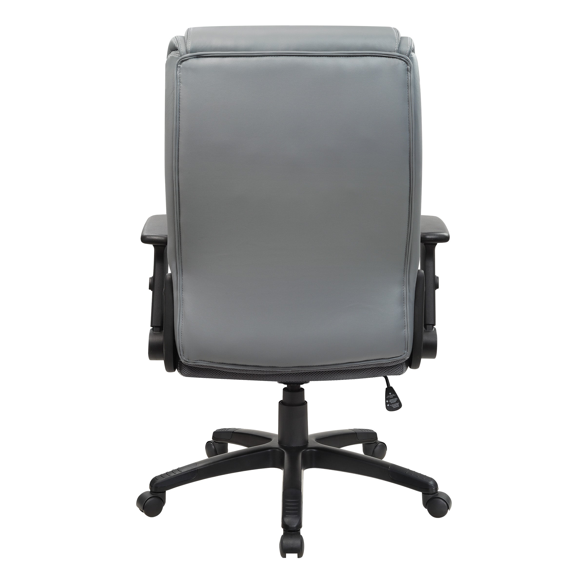 Exec Bonded Lthr Office Chair - Charcoal