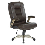 Exec Bonded Lthr Office Chair - Espresso / Cocoa
