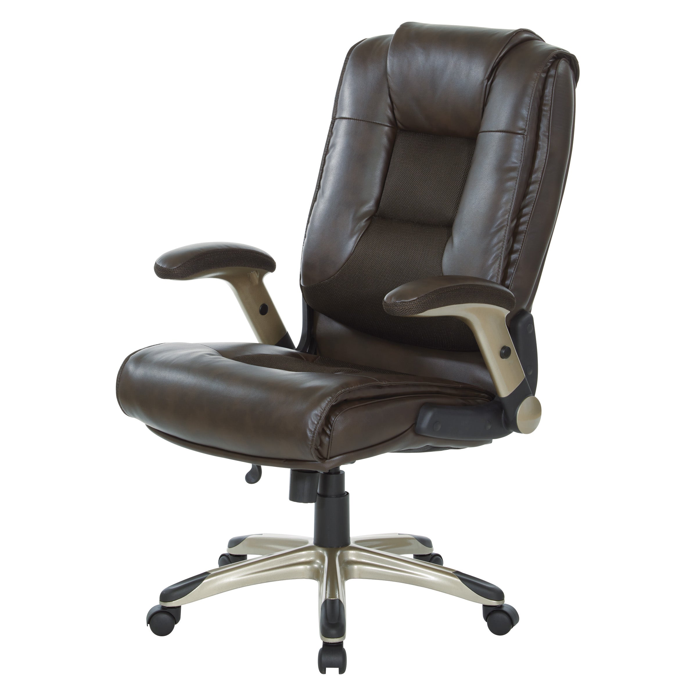 Exec Bonded Lthr Office Chair - Espresso / Cocoa