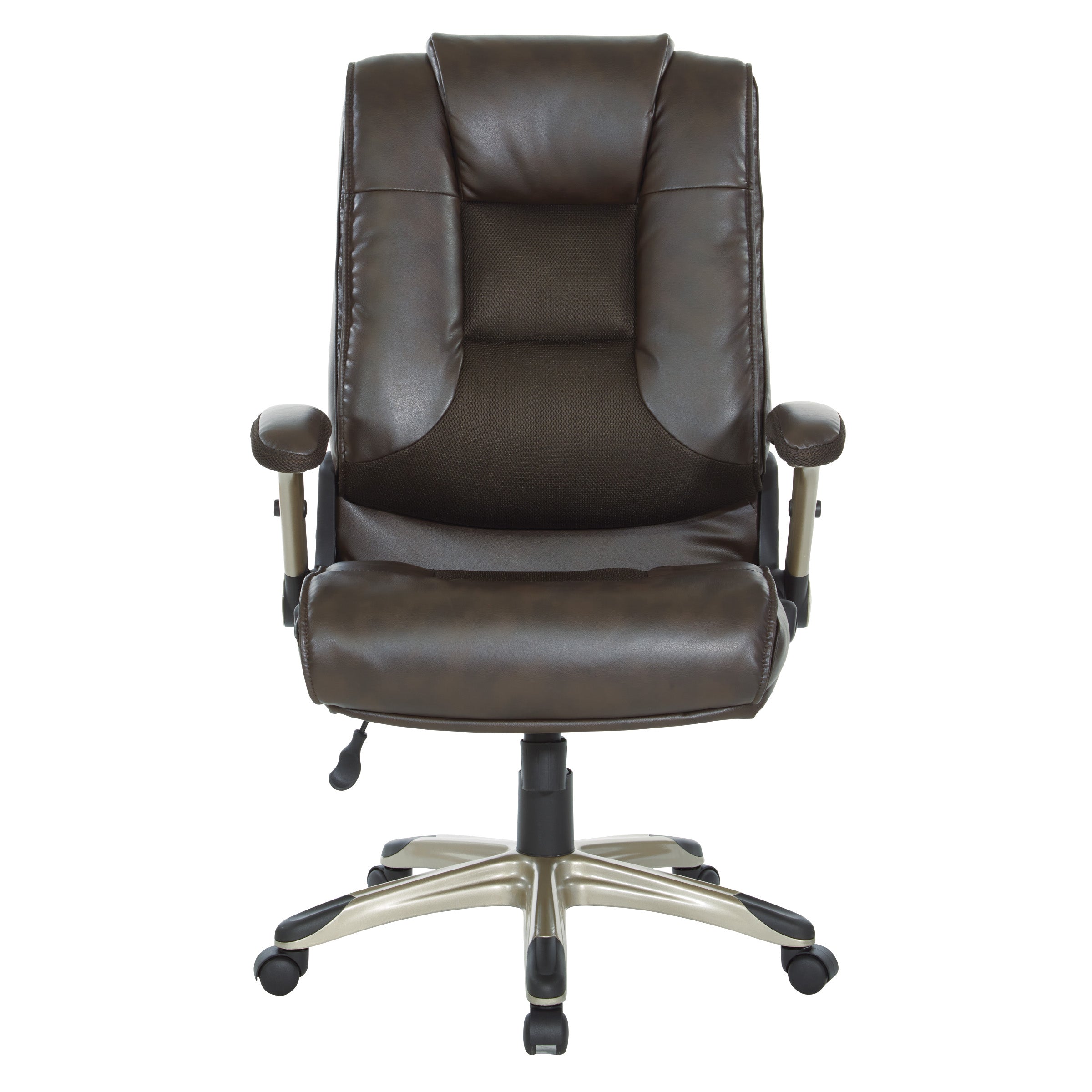 Exec Bonded Lthr Office Chair - Espresso / Cocoa