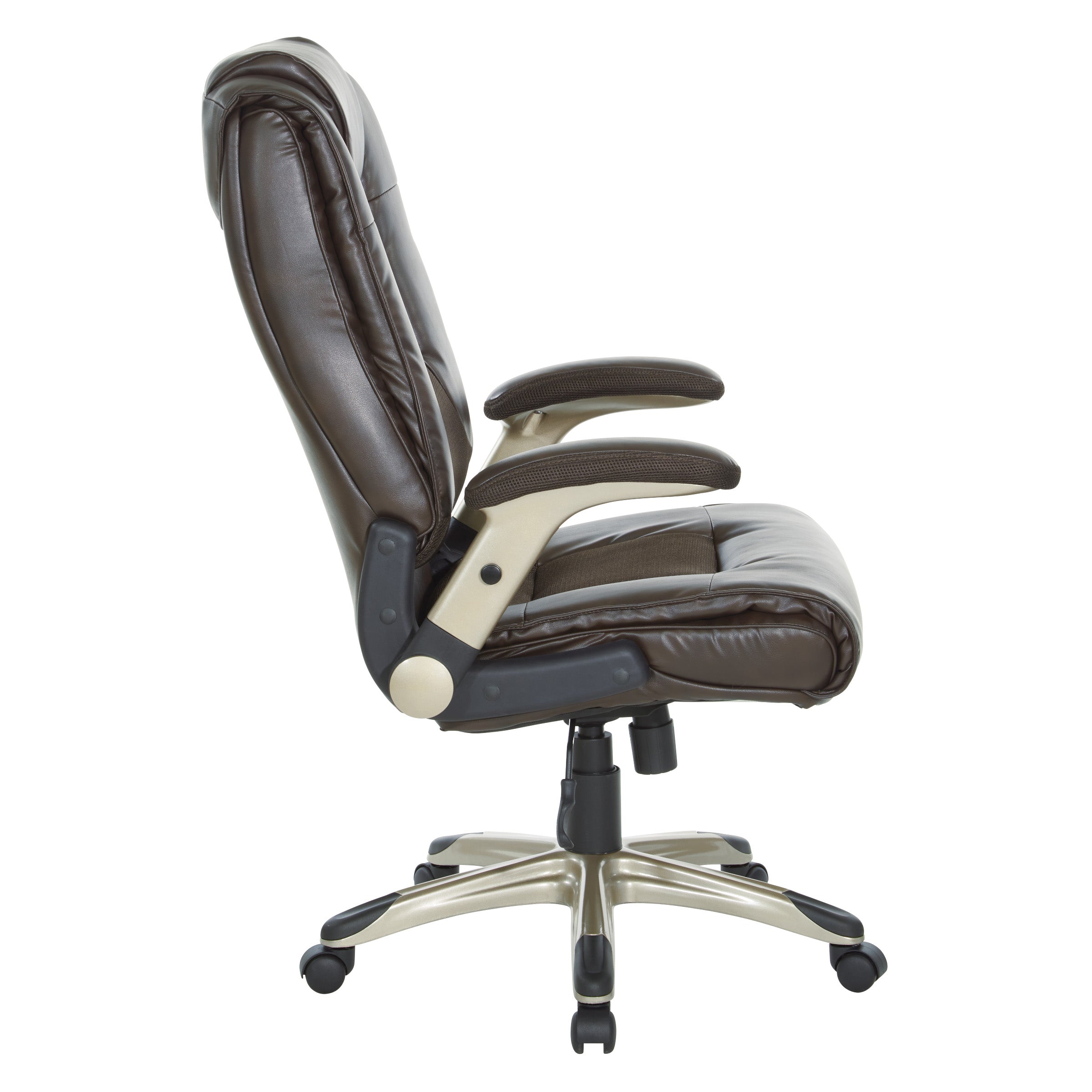 Exec Bonded Lthr Office Chair - Espresso / Cocoa