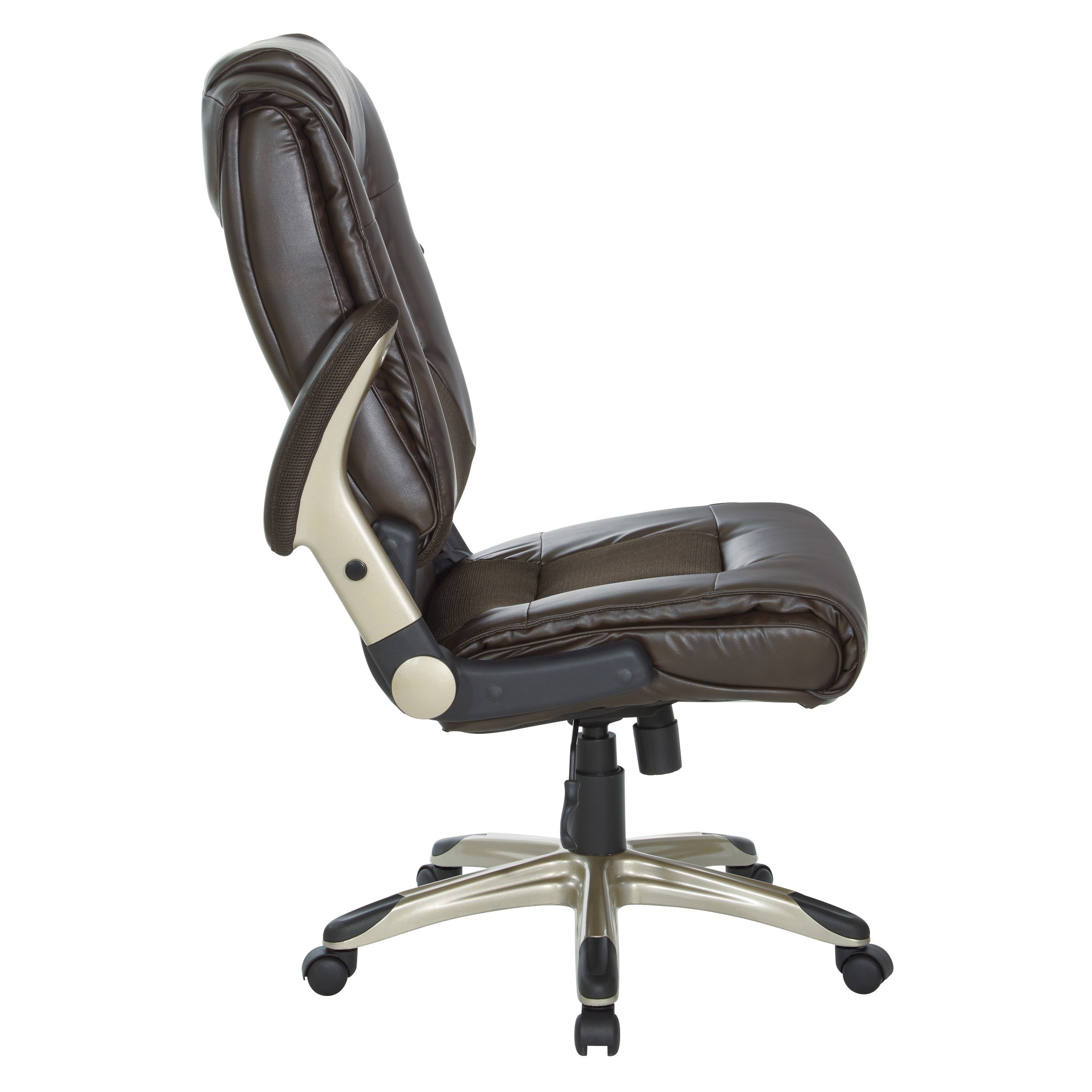 Exec Bonded Lthr Office Chair - Espresso / Cocoa