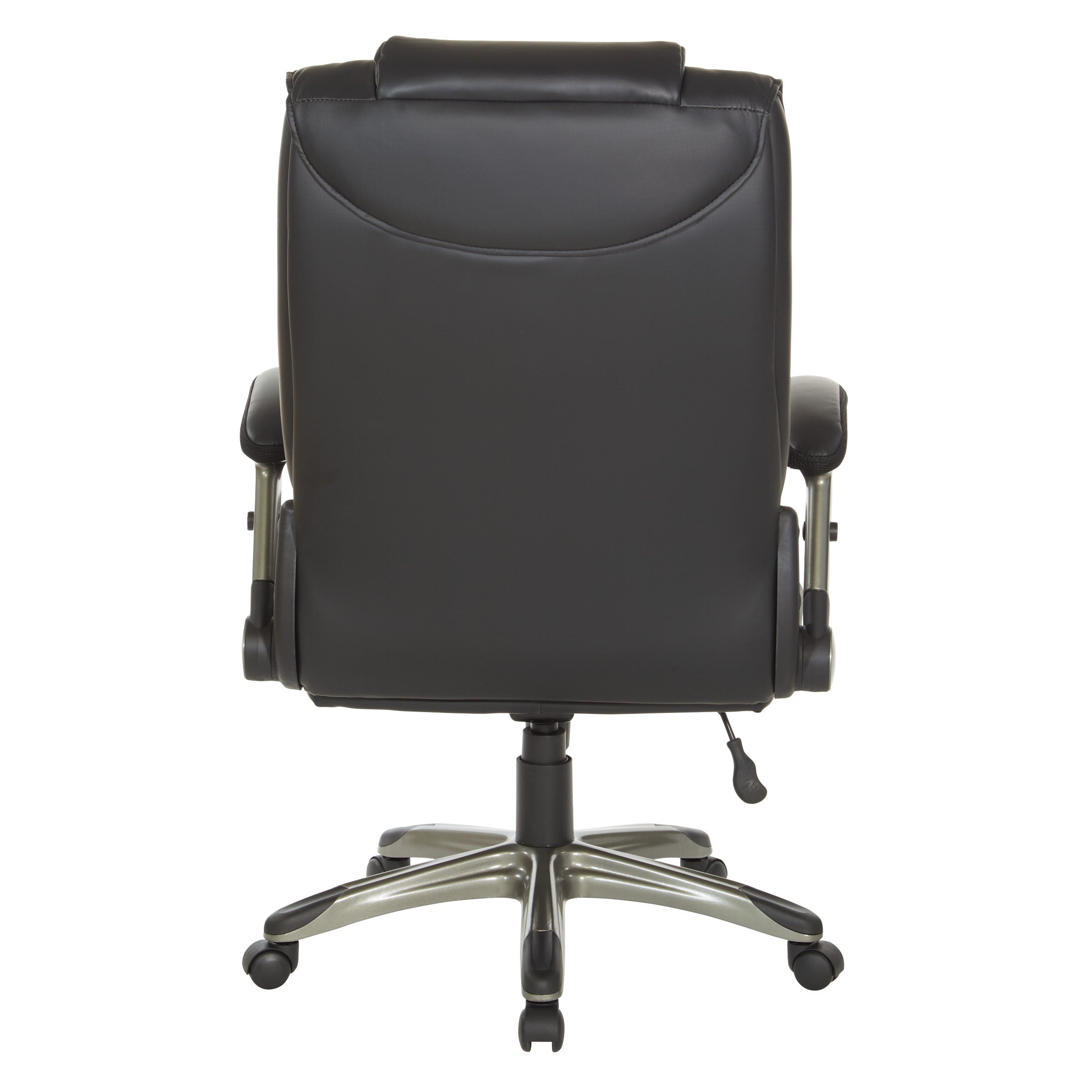 Exec Bonded Lthr Office Chair - Black / Titanium