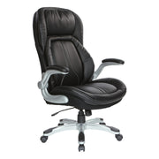 Bonded Leather Executive Chair - Black