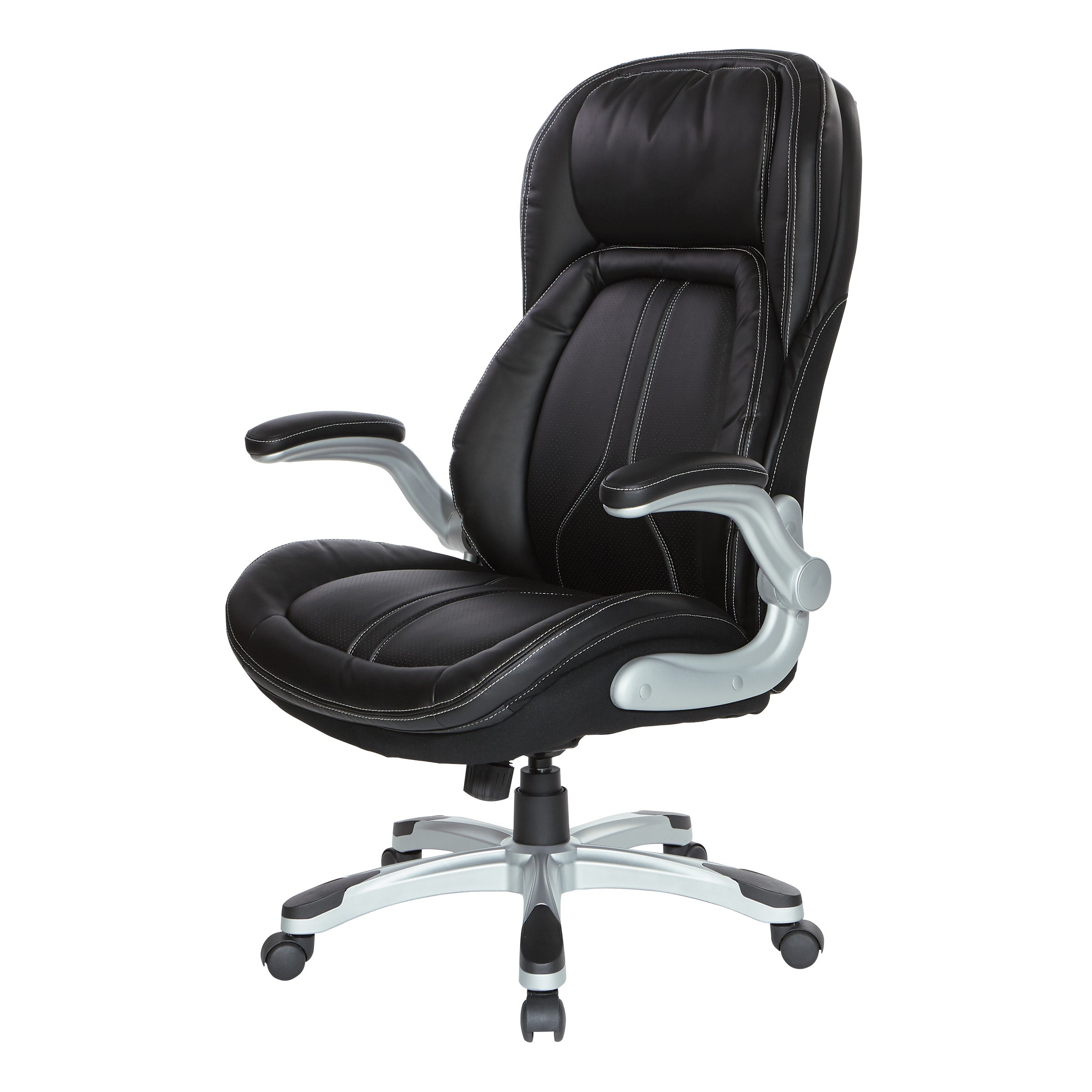 Bonded Leather Executive Chair - Black