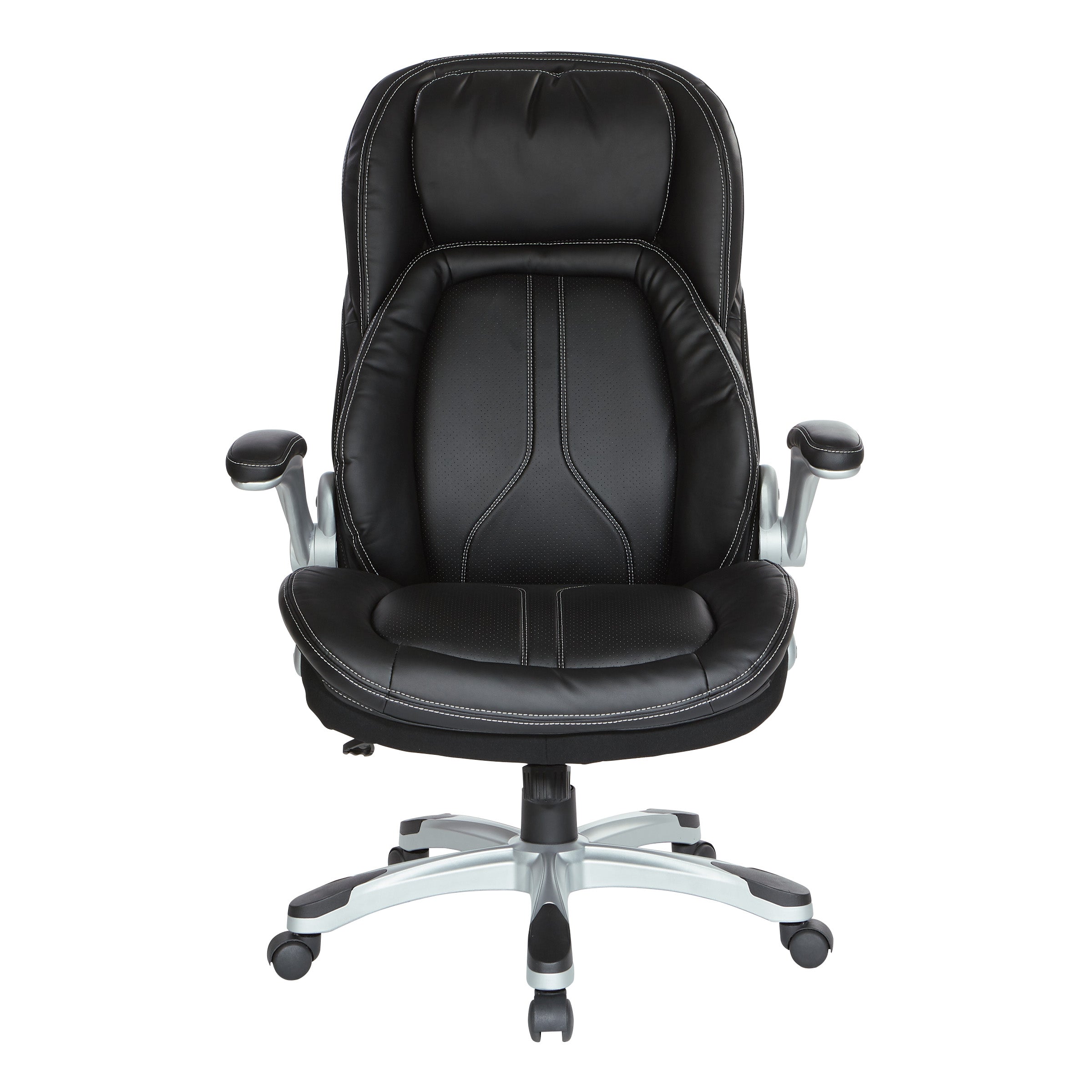 Bonded Leather Executive Chair - Black