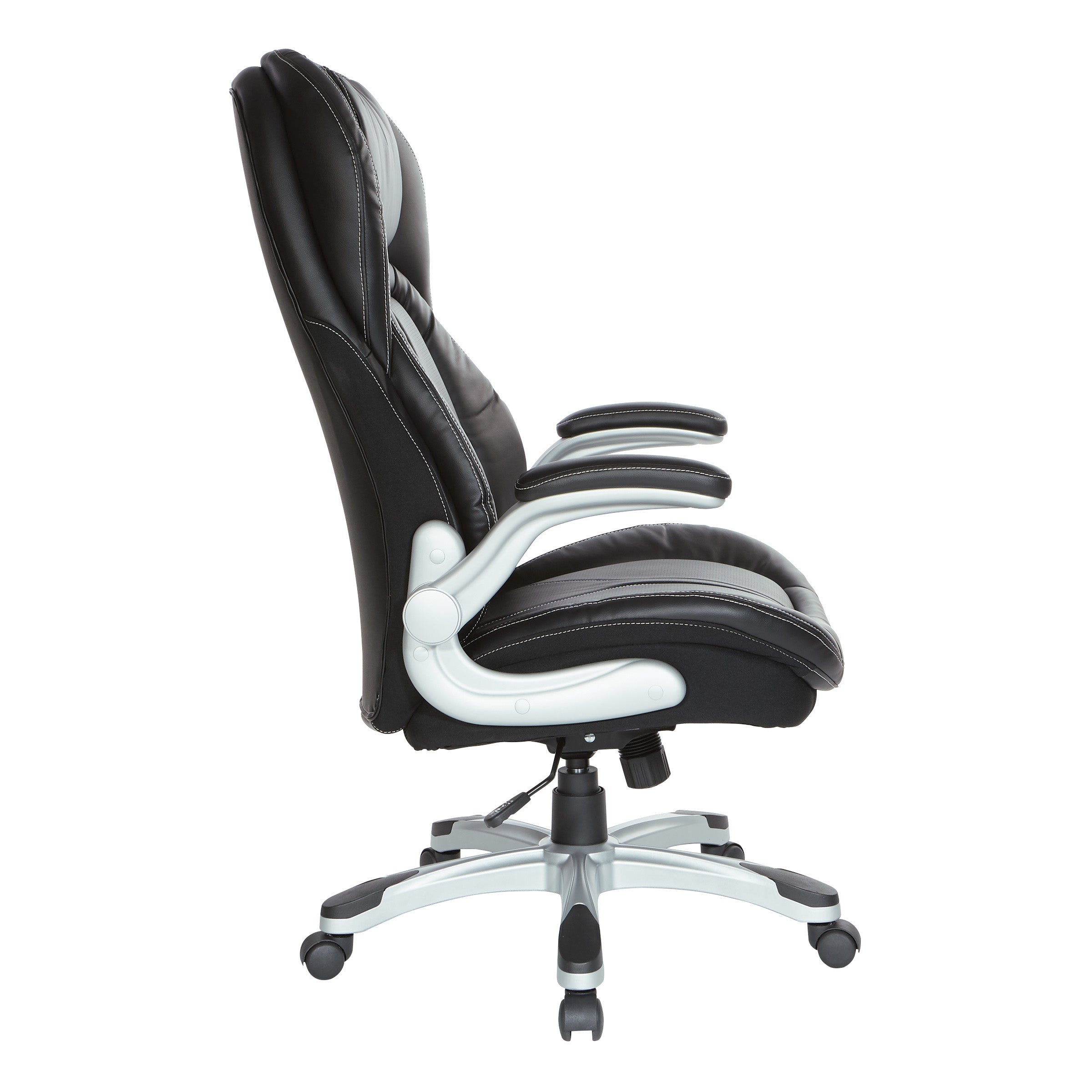 Bonded Leather Executive Chair - Black