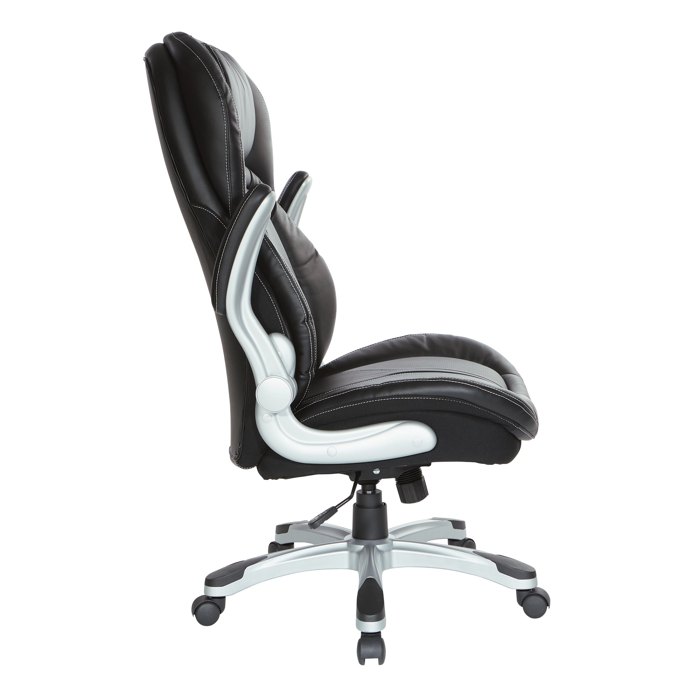 Bonded Leather Executive Chair - Black