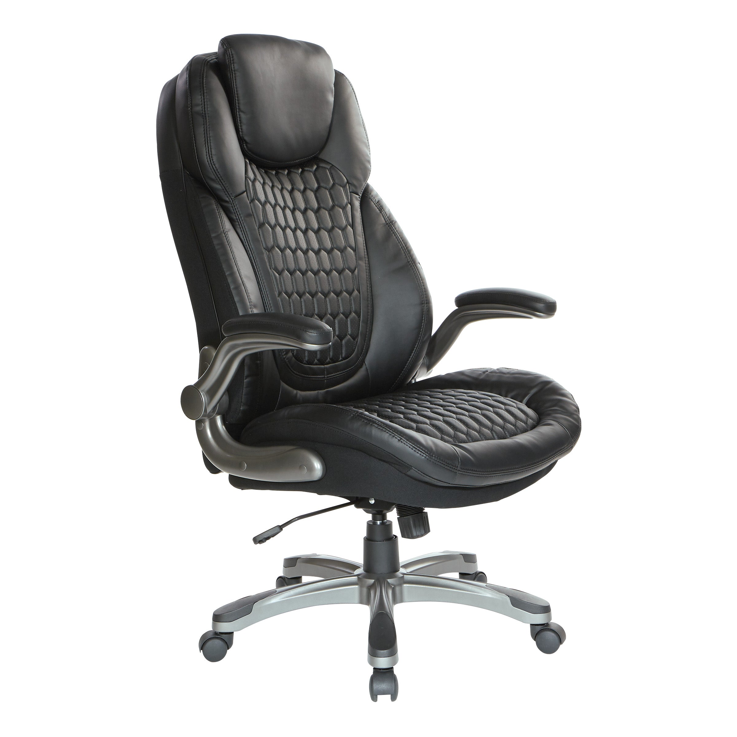 Bonded Leather Executive Chair - Black