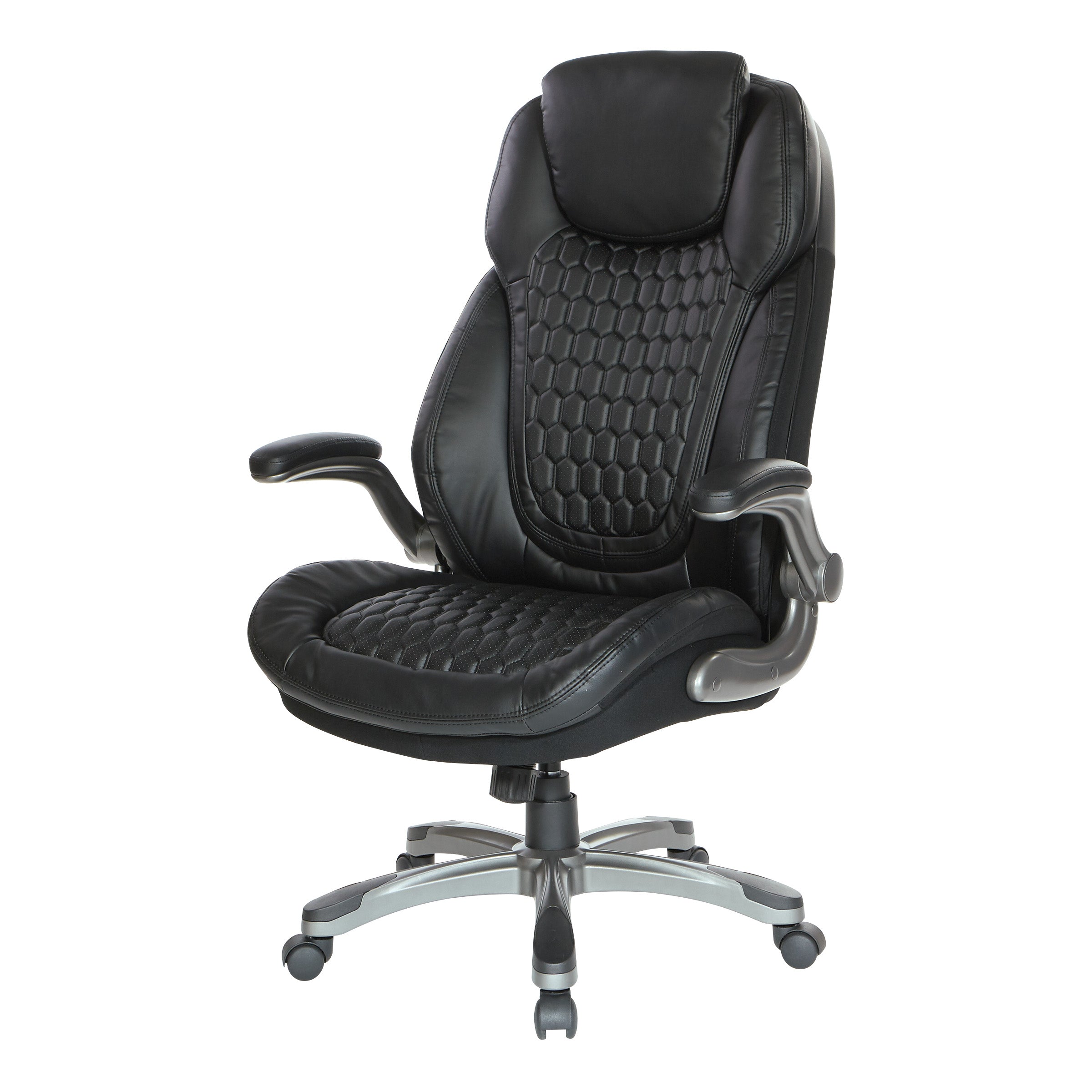 Bonded Leather Executive Chair - Black