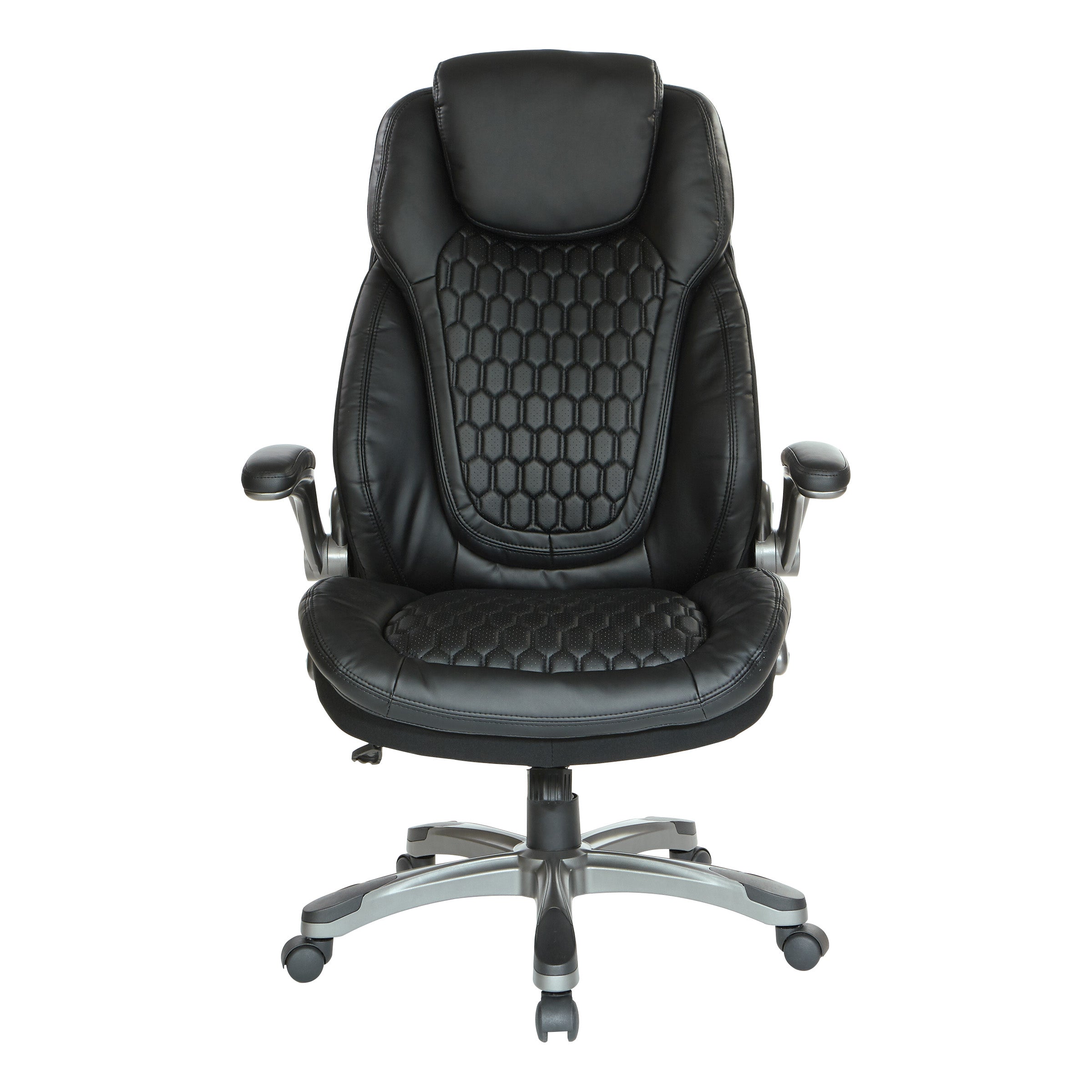 Bonded Leather Executive Chair - Black