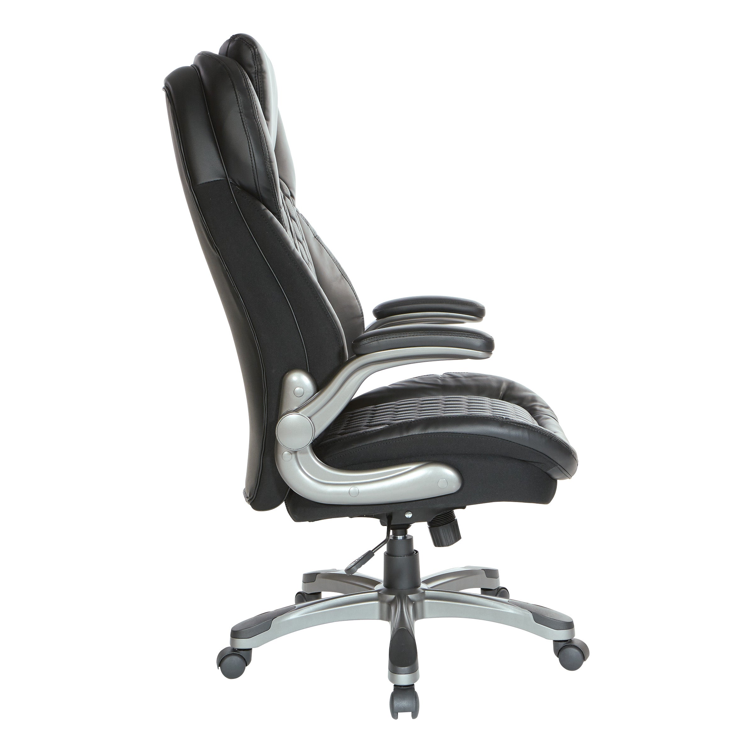 Bonded Leather Executive Chair - Black