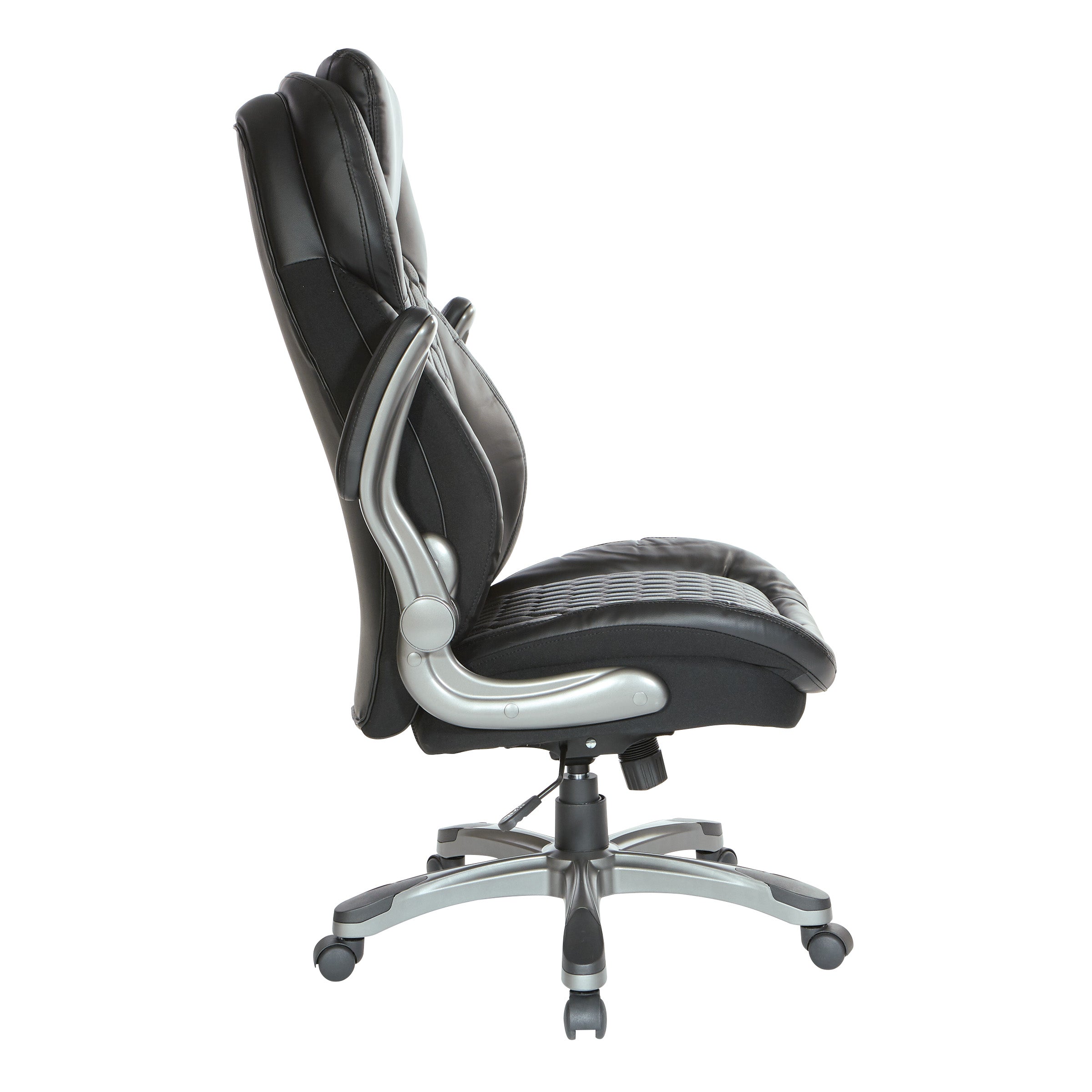 Bonded Leather Executive Chair - Black
