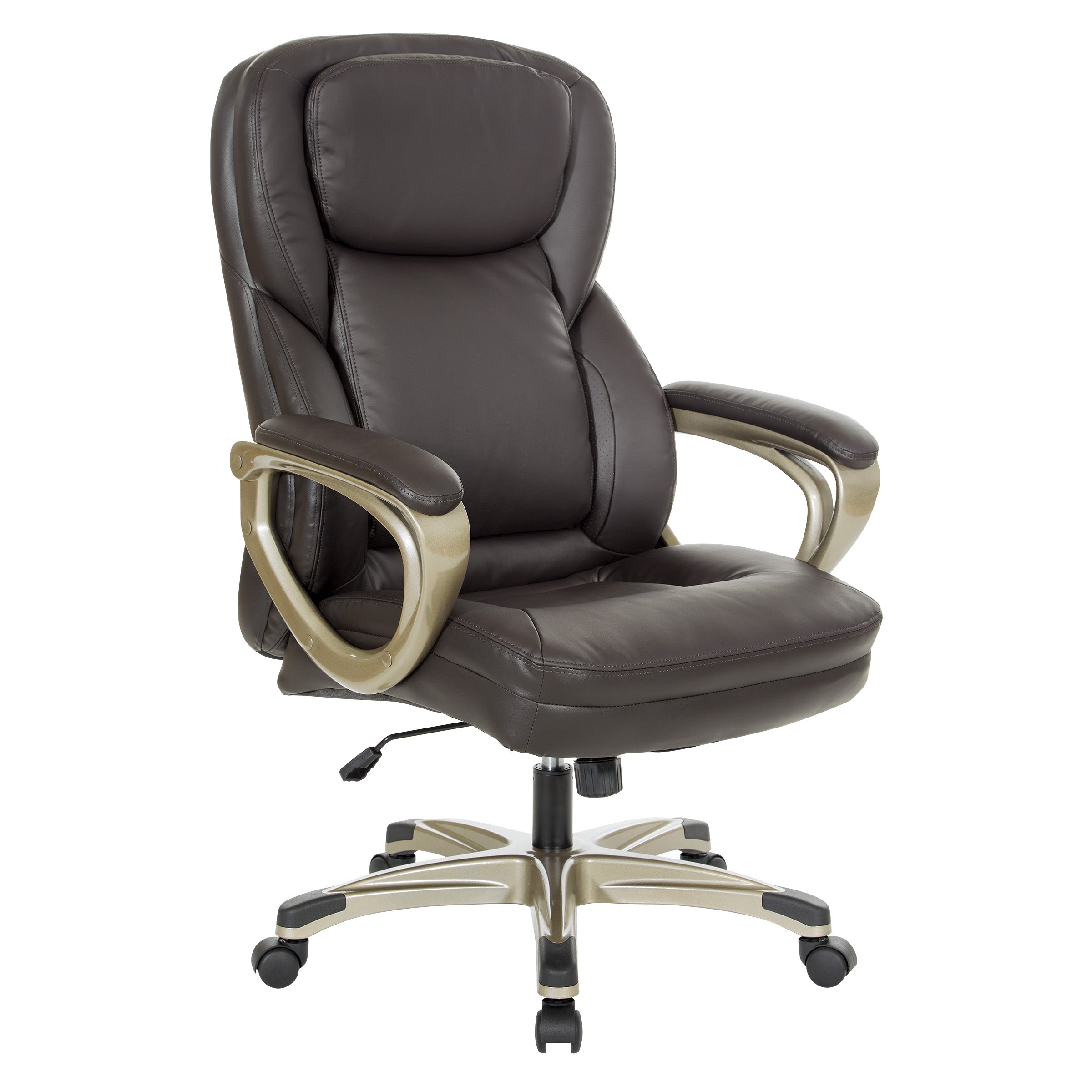 Exec Bonded Lthr Office Chair - Espresso / Cocoa