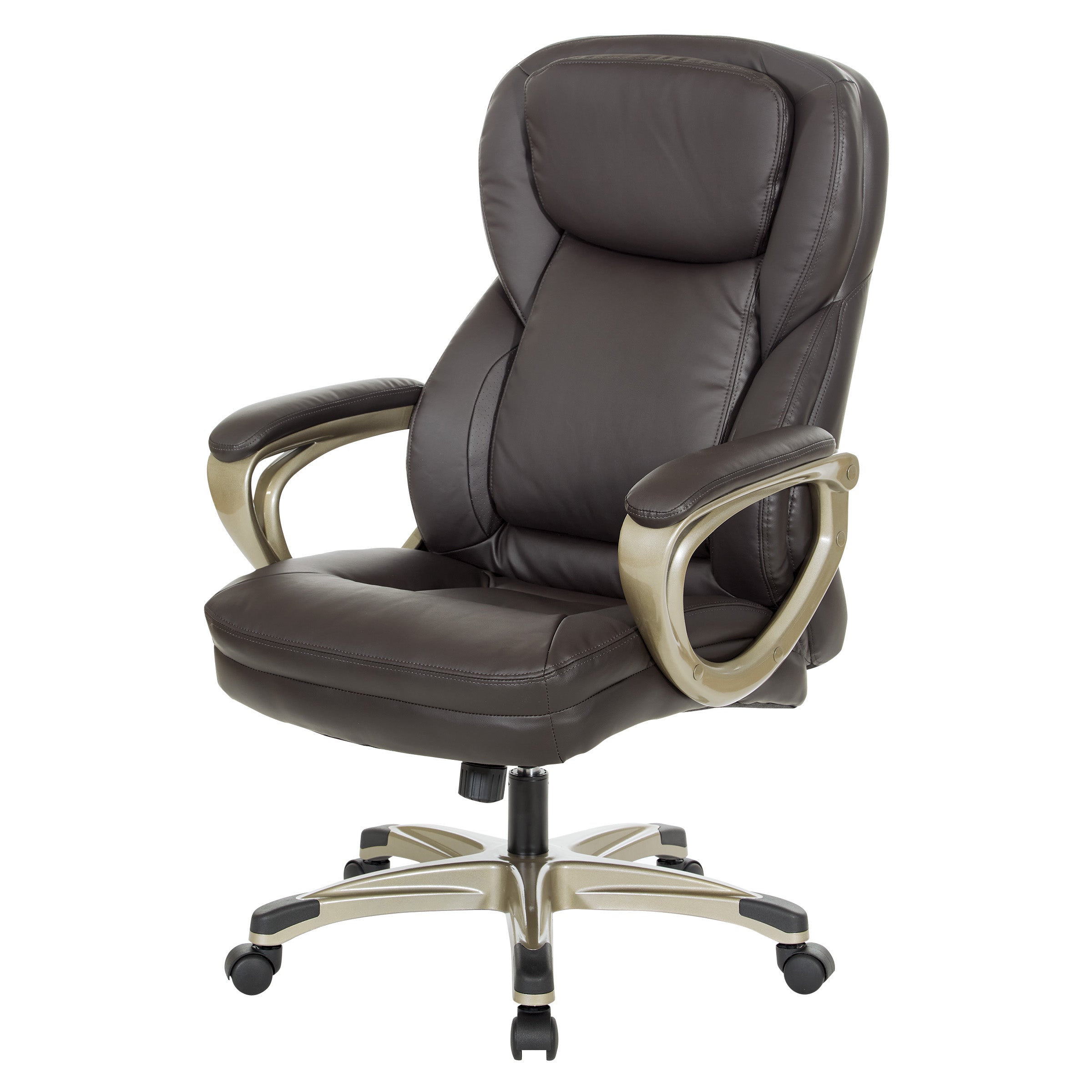 Exec Bonded Lthr Office Chair - Espresso / Cocoa