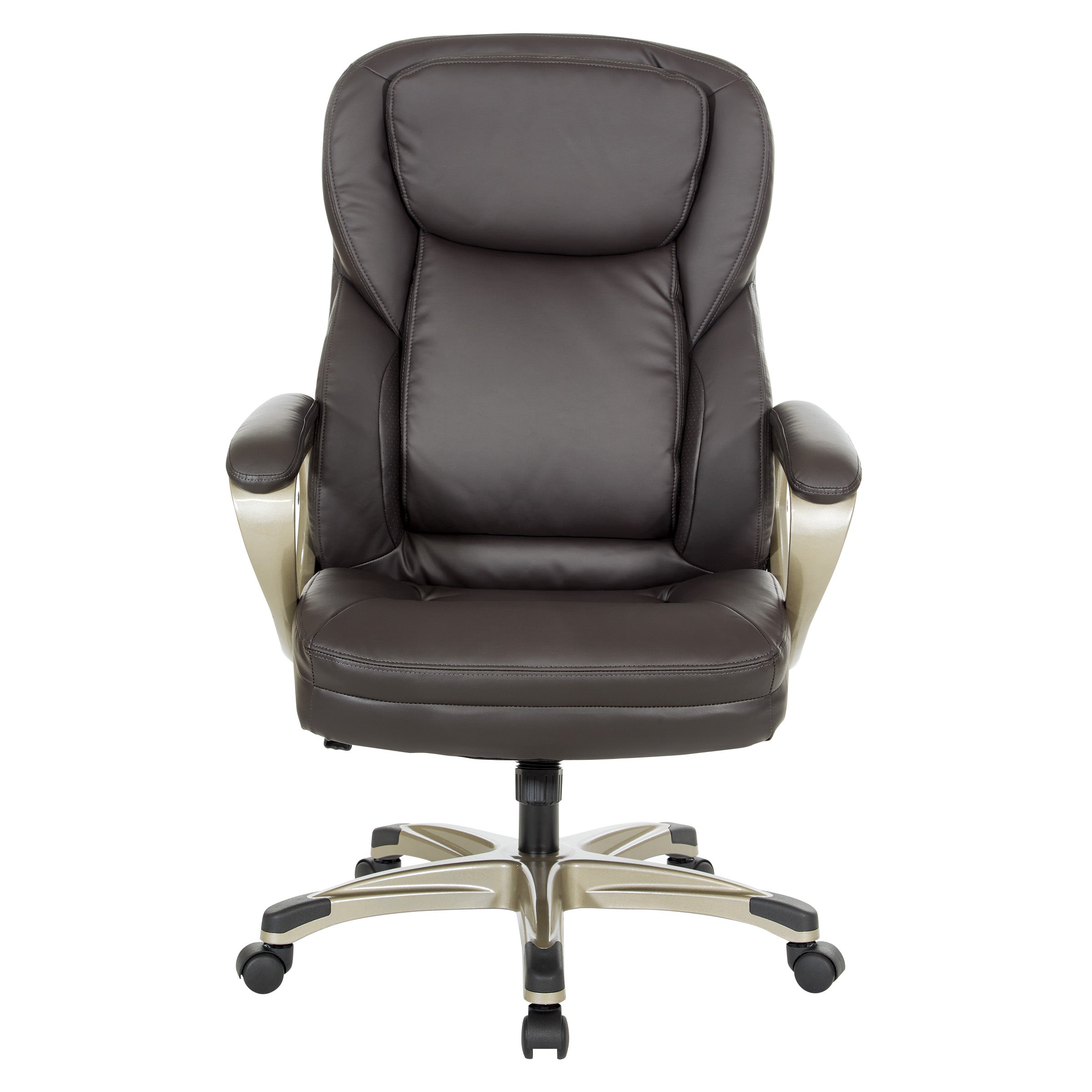 Exec Bonded Lthr Office Chair - Espresso / Cocoa