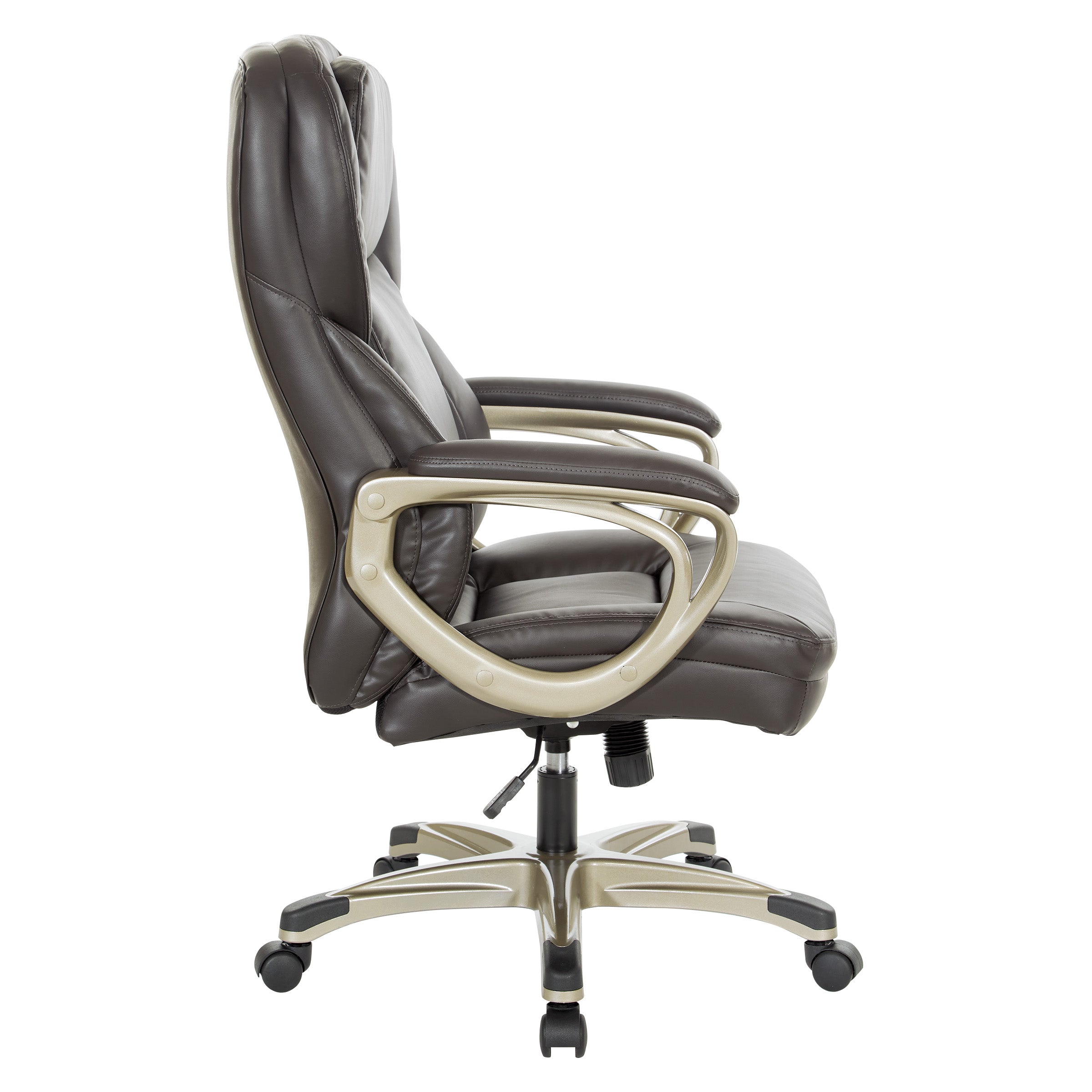 Exec Bonded Lthr Office Chair - Espresso / Cocoa