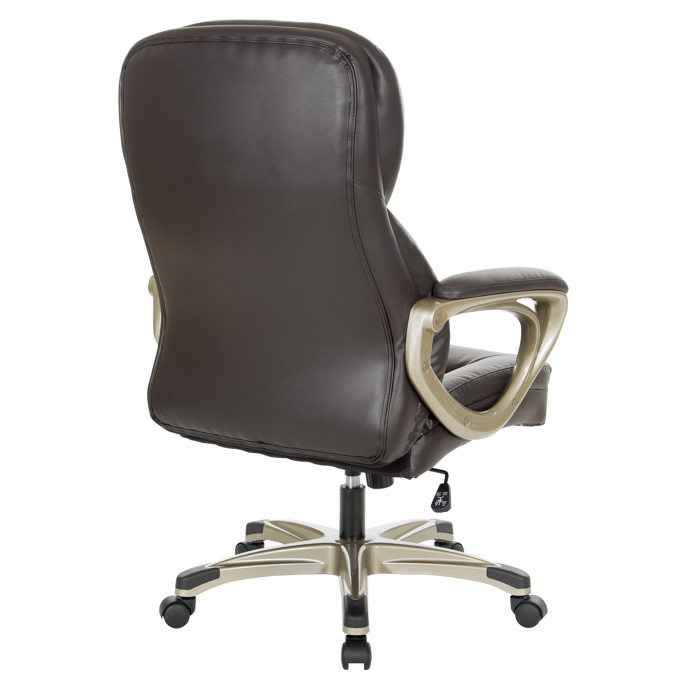 Exec Bonded Lthr Office Chair - Espresso / Cocoa