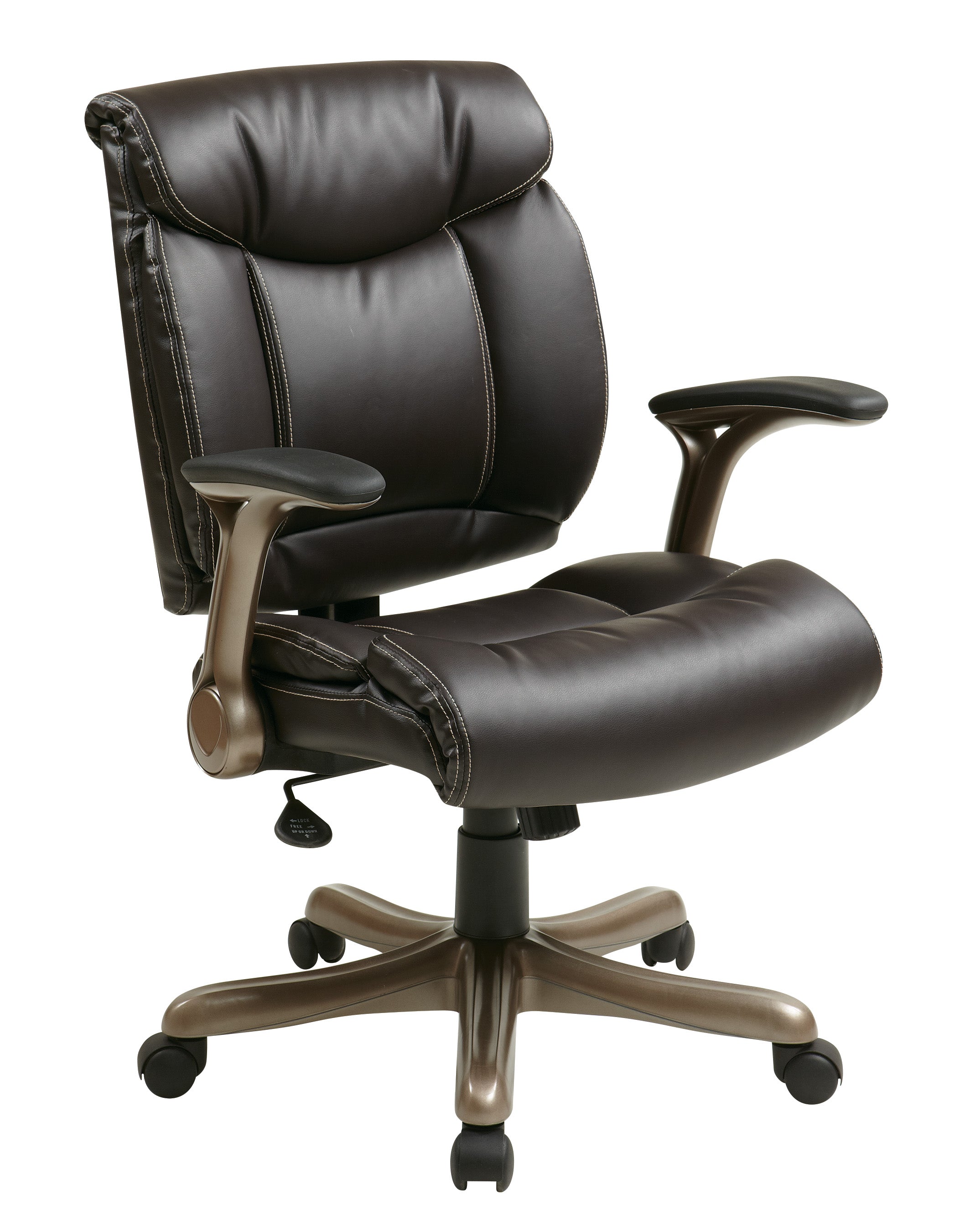 Executive Bonded Leather Chair - Espresso
