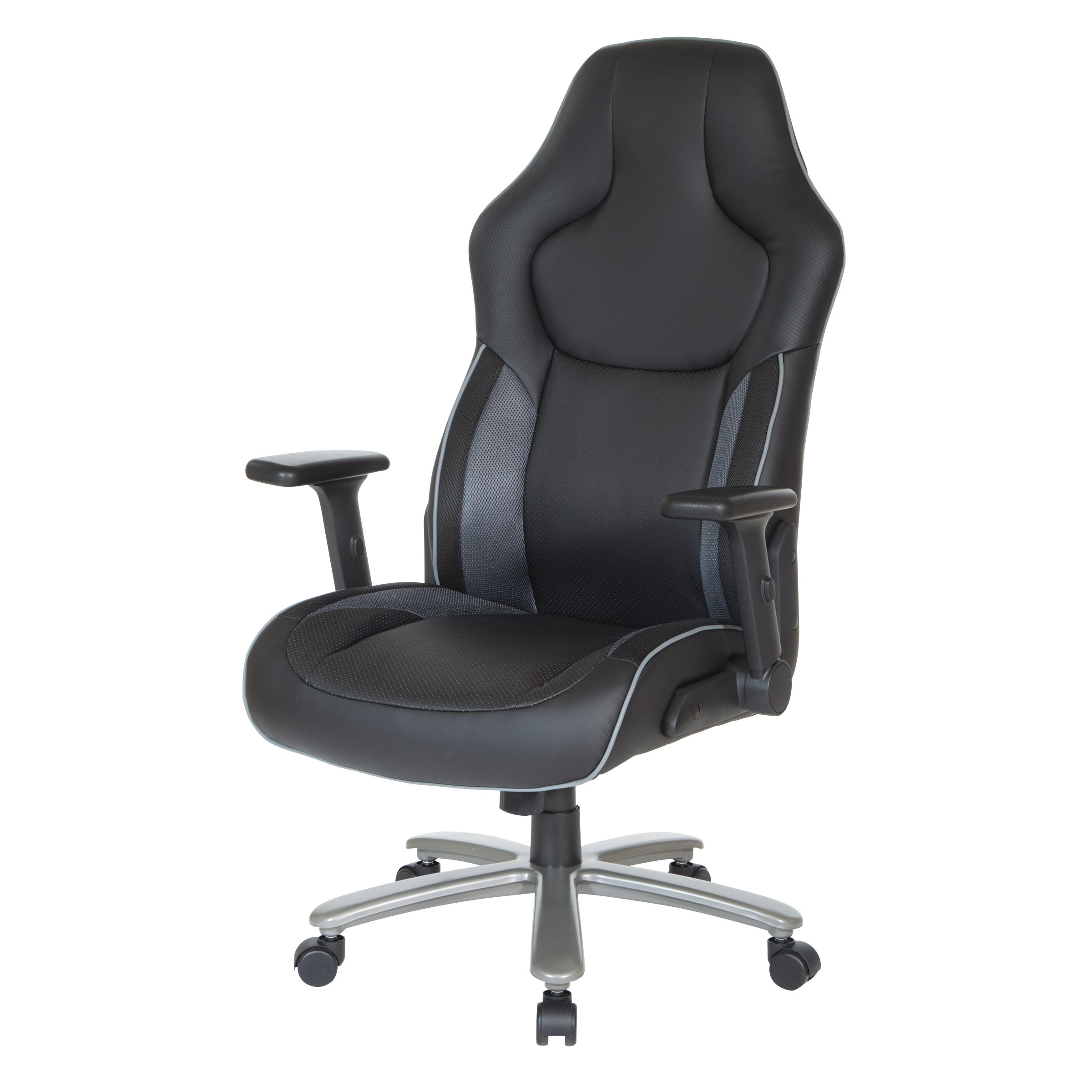 Big & Tall Gaming Chair - Grey Mesh