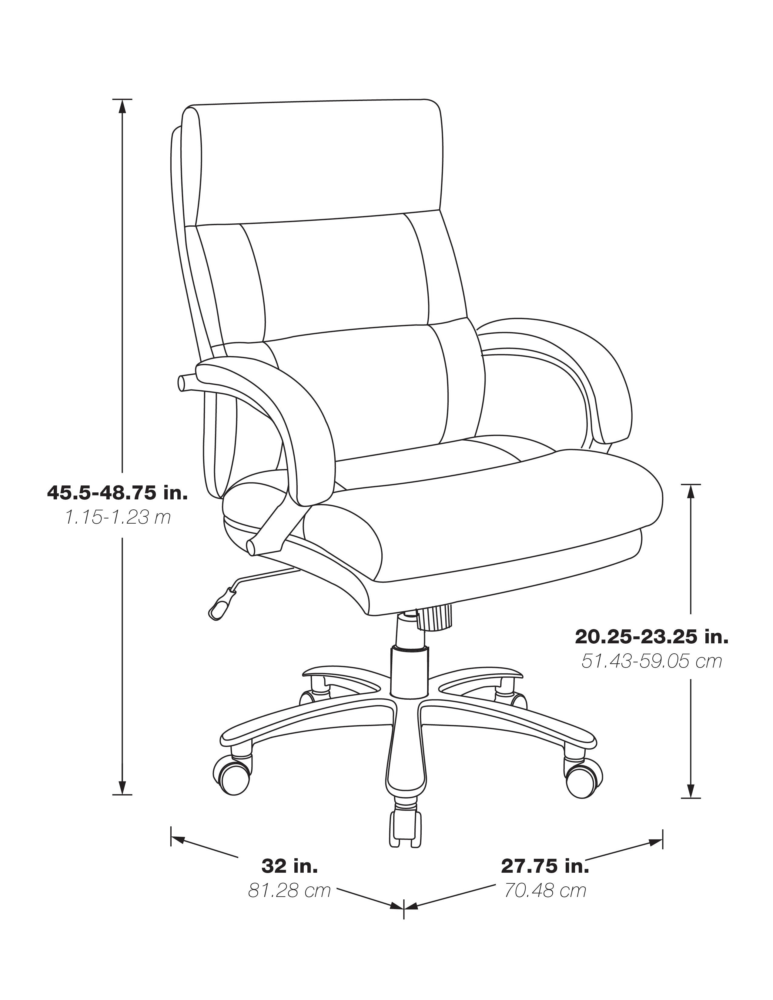 Big and Tall Executive Chair - Black