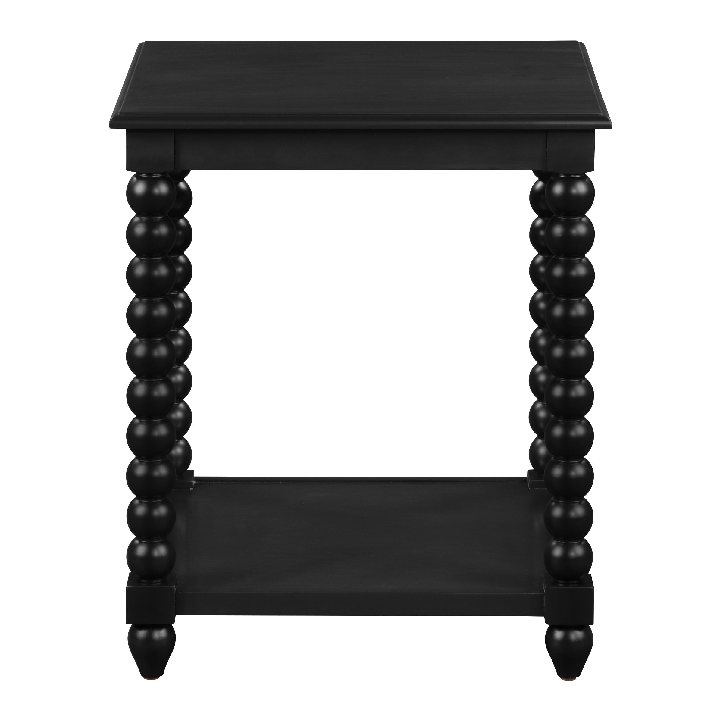 Elise End Table in Black Finish - Black