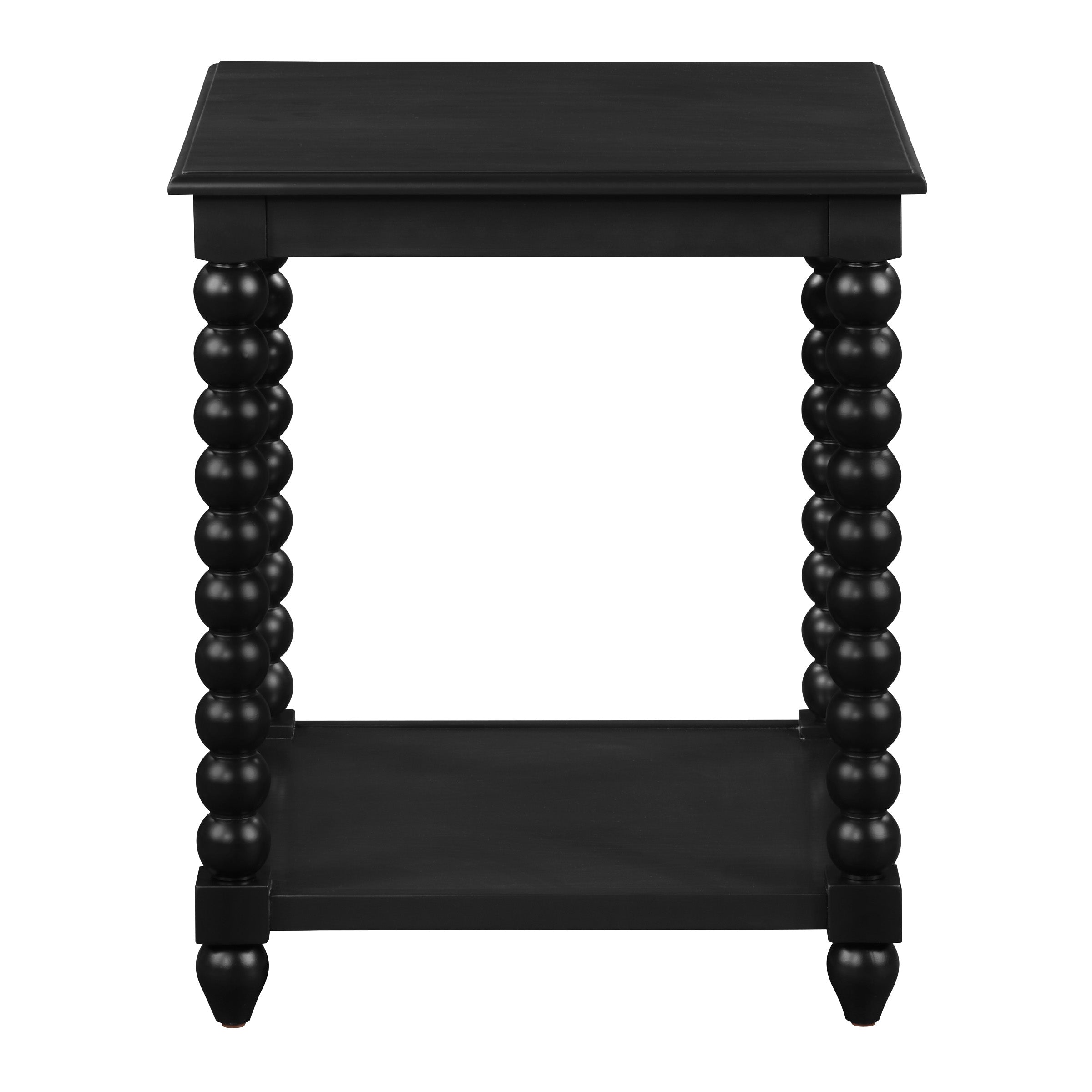 Elise End Table in Black Finish - Black