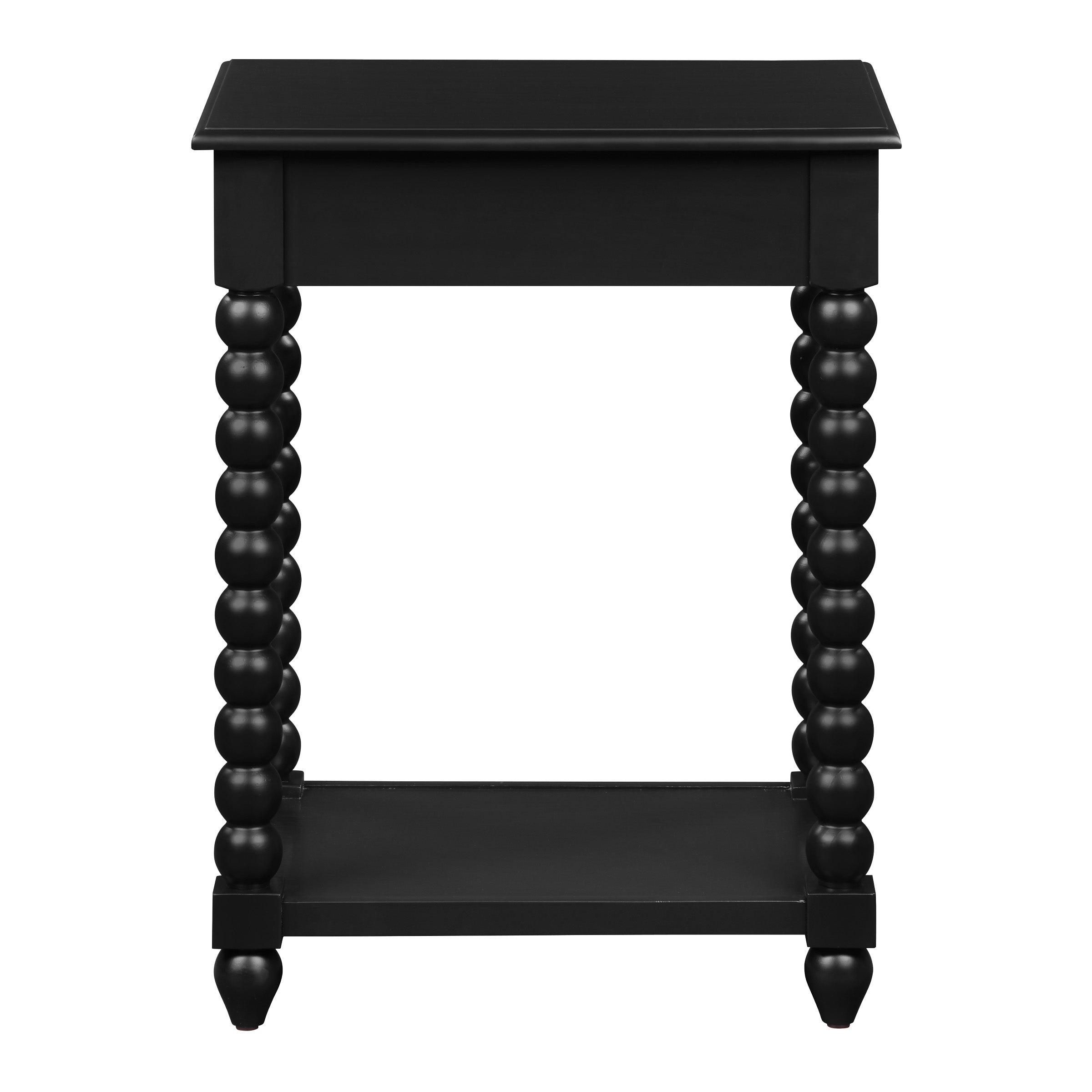 Elise Side Table in Black Finish - Black